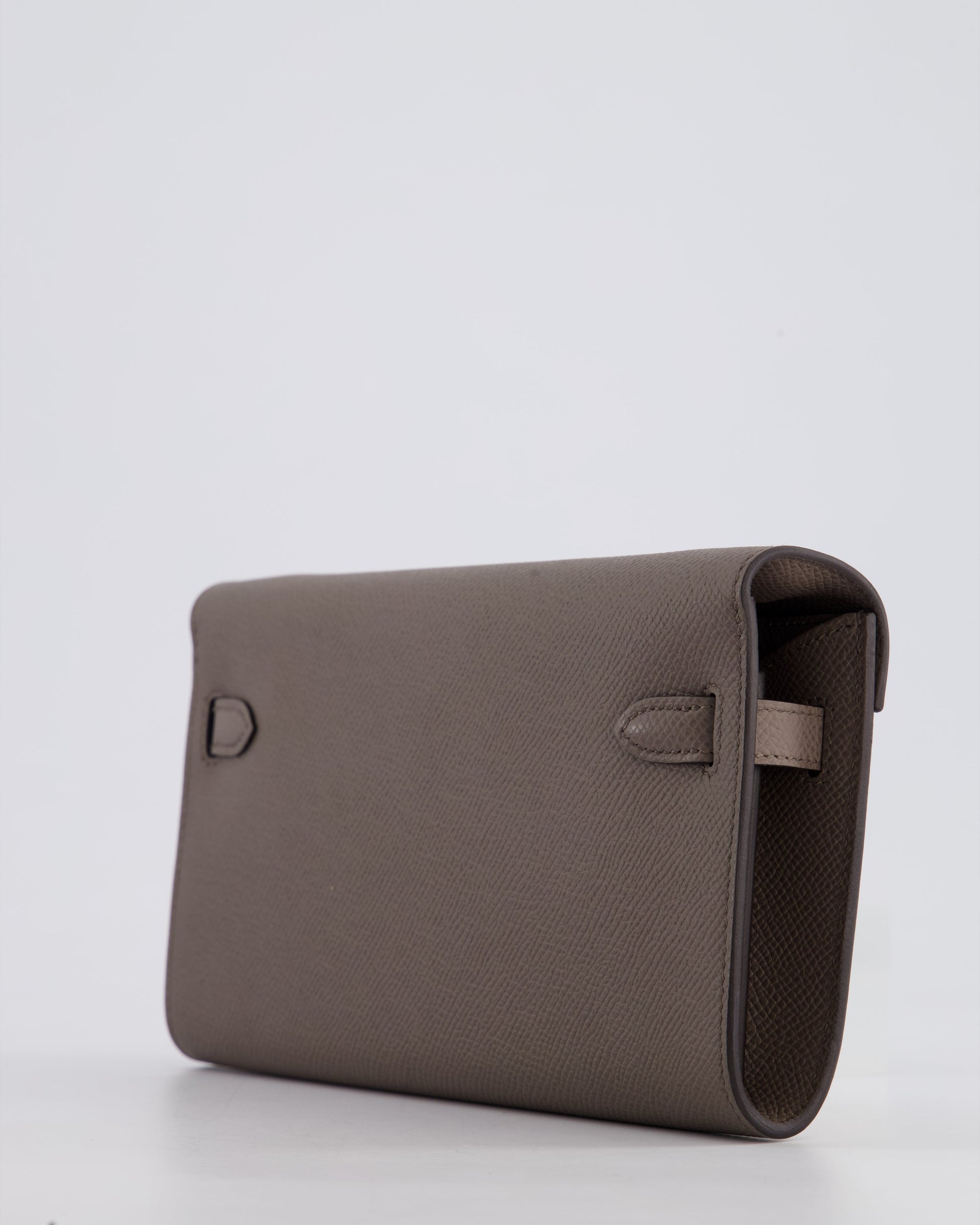 Hermes Kelly To Go Bag in Gris Etain Epsom Leather with Palladium Hardware