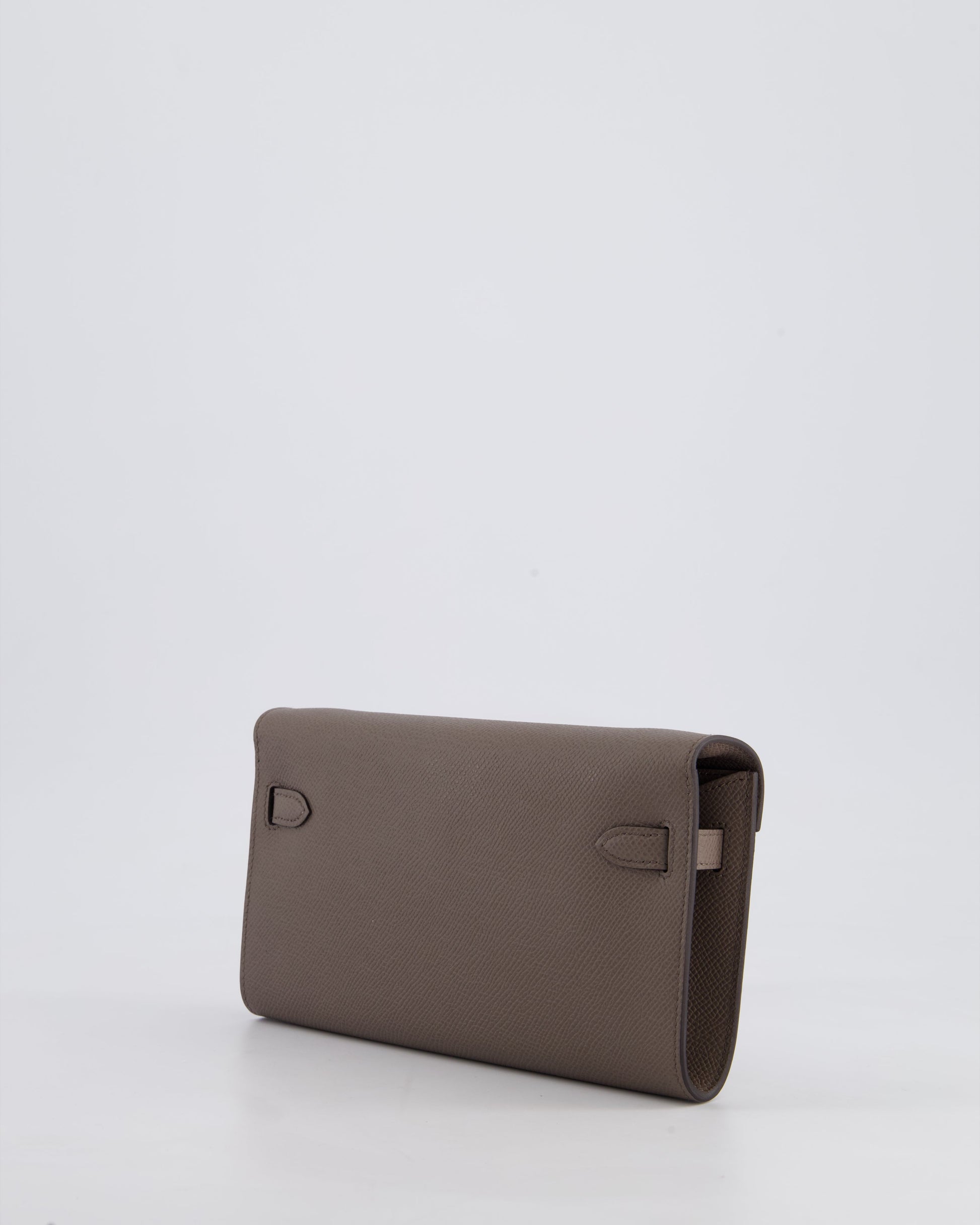 Hermes Kelly To Go Bag in Gris Etain Epsom Leather with Palladium Hardware