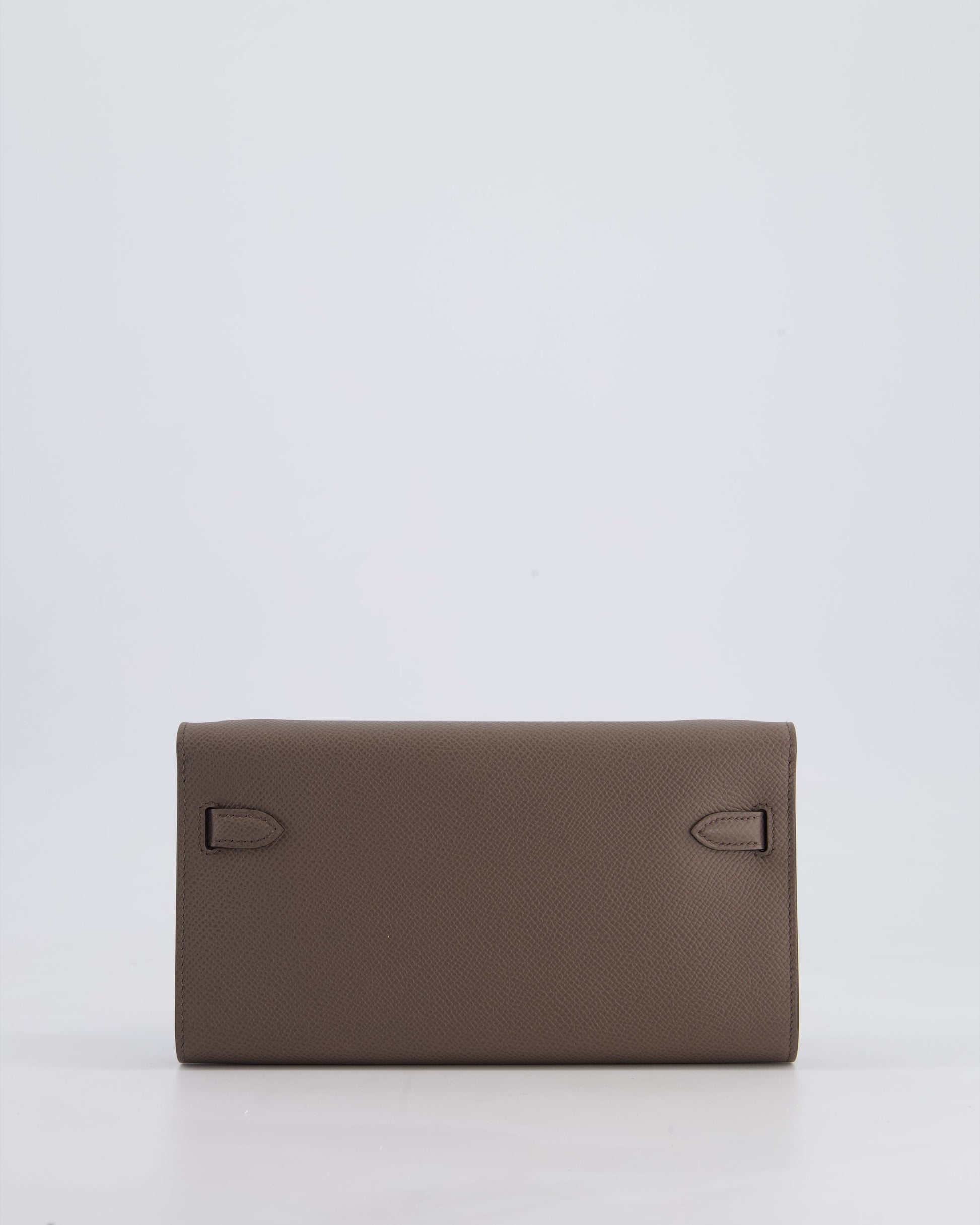 Hermes Kelly To Go Bag in Gris Etain Epsom Leather with Palladium Hardware