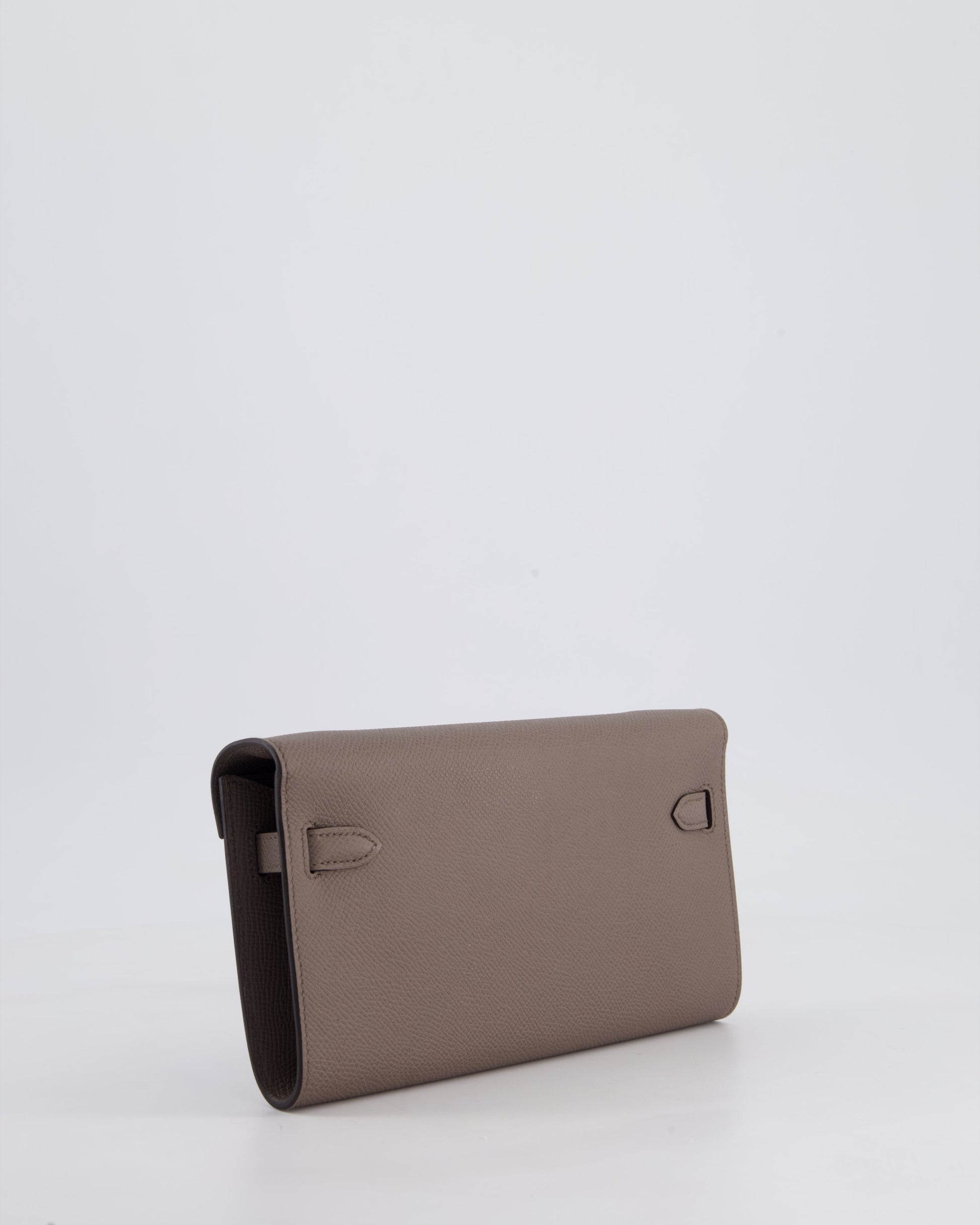 Hermes Kelly To Go Bag in Gris Etain Epsom Leather with Palladium Hardware