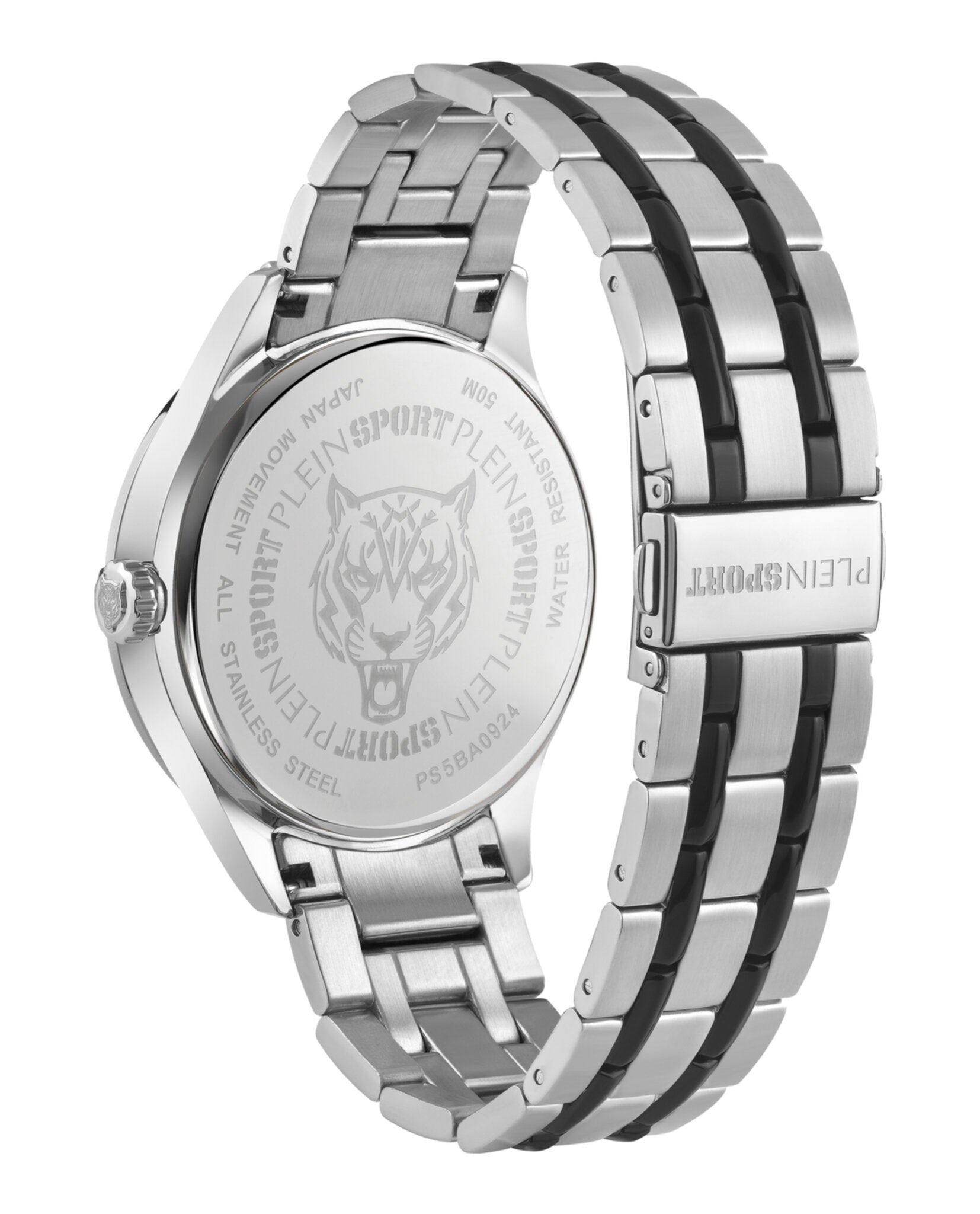 Plein Sport Mens  Two Tone 45mm Bracelet Fashion Watch