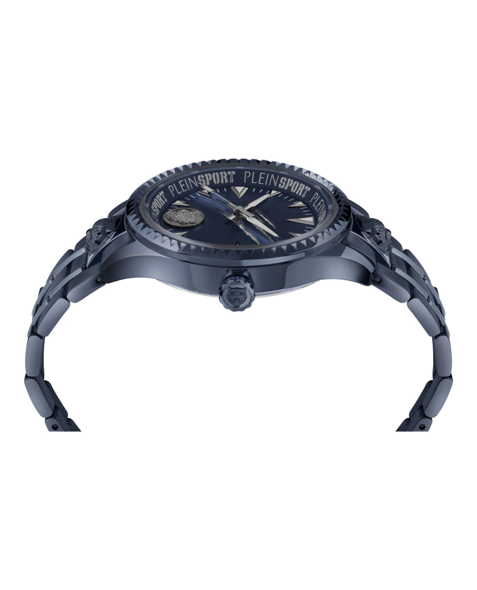 Plein Sport Mens  Blue 45mm Bracelet Fashion Watch