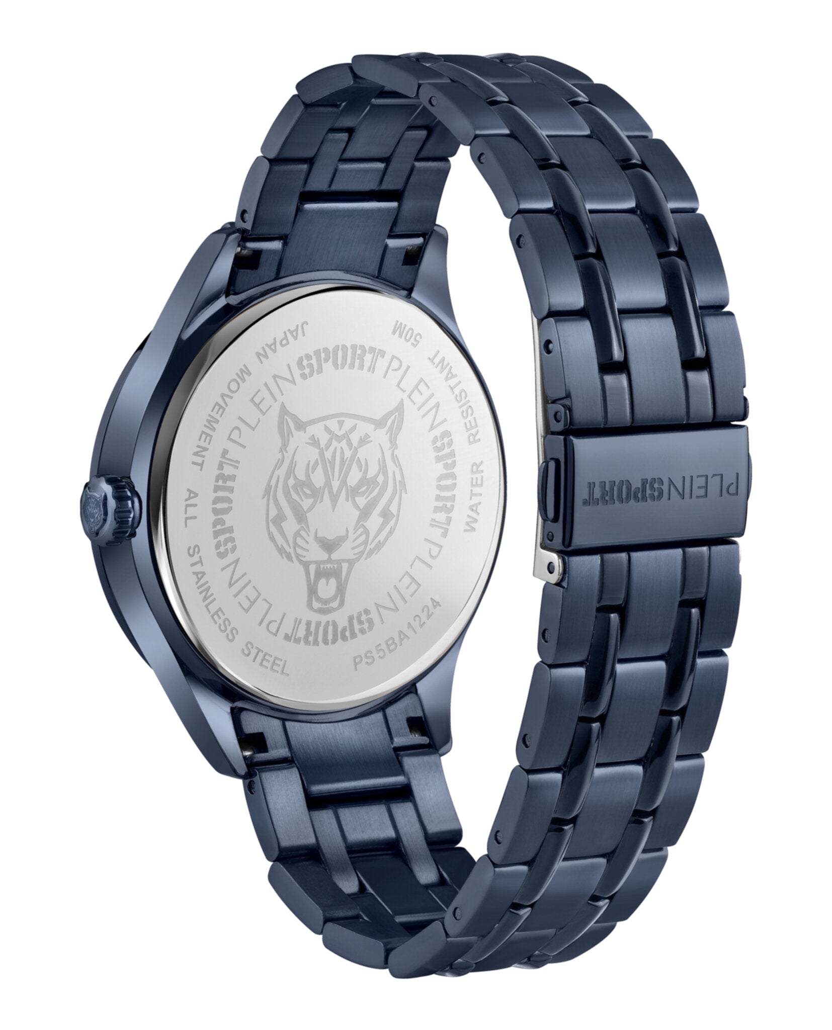 Plein Sport Mens  Blue 45mm Bracelet Fashion Watch