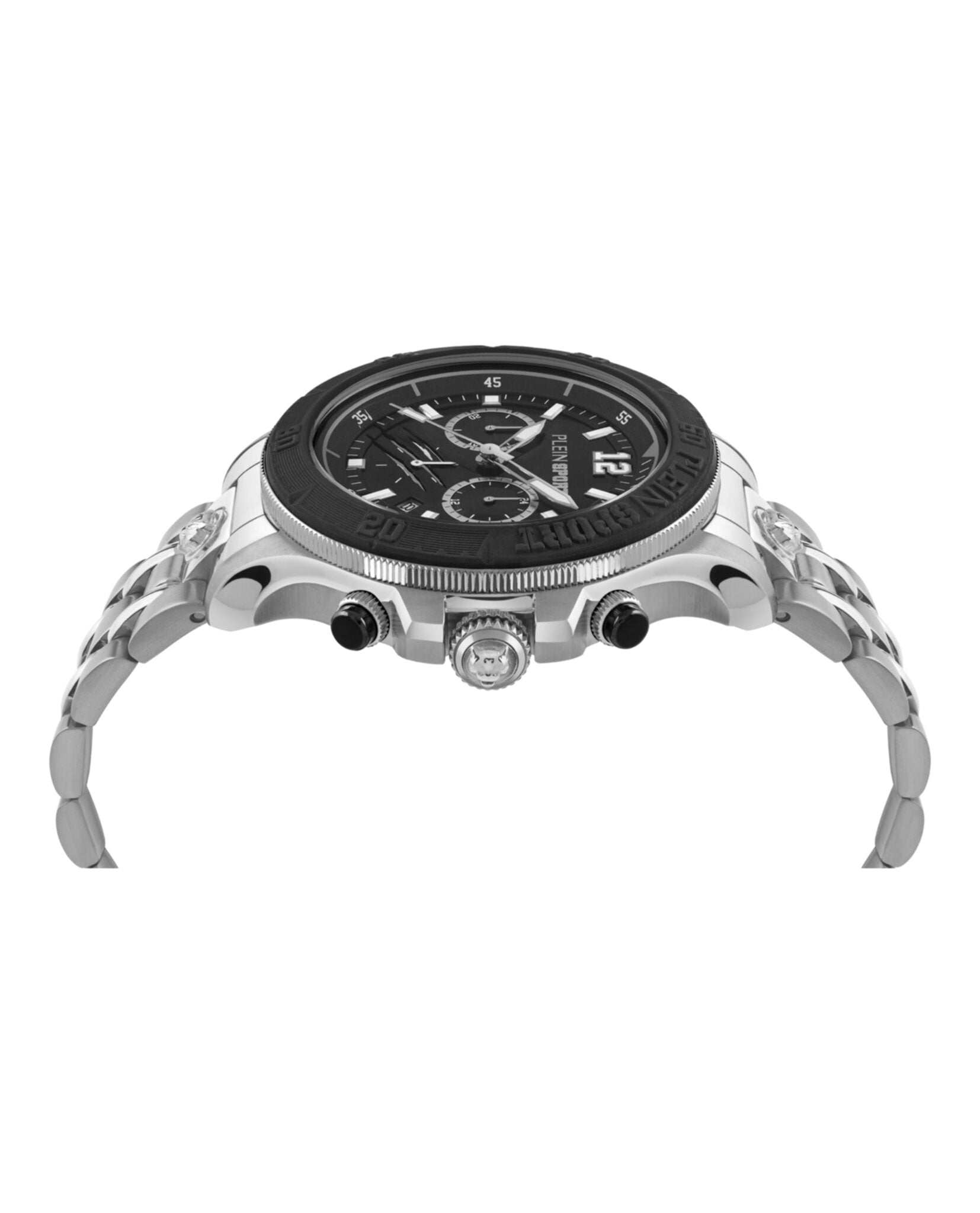 Plein Sport Mens  Stainless Steel 47mm Bracelet Fashion Watch