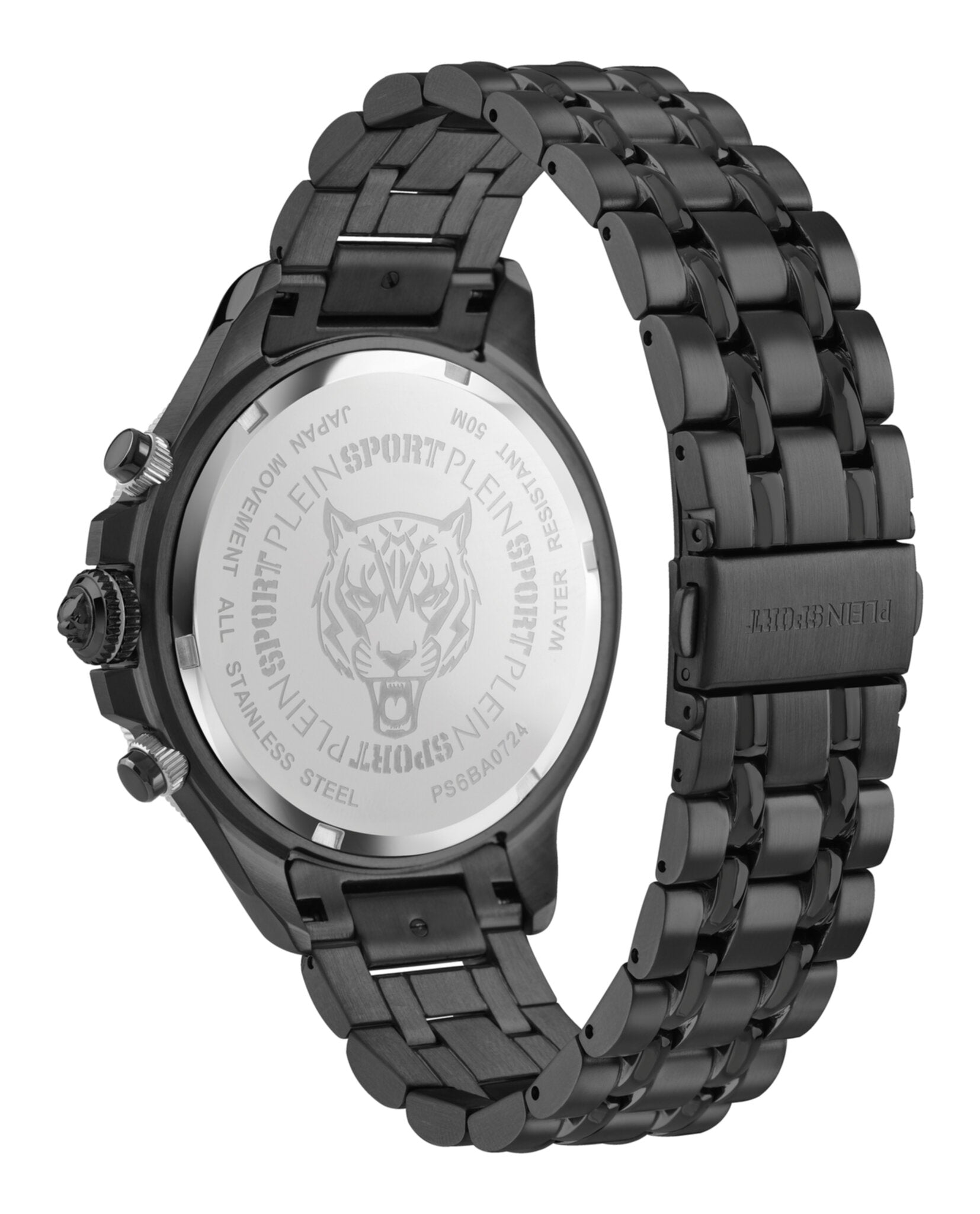 Plein Sport Mens  Black 47mm Bracelet Fashion Watch