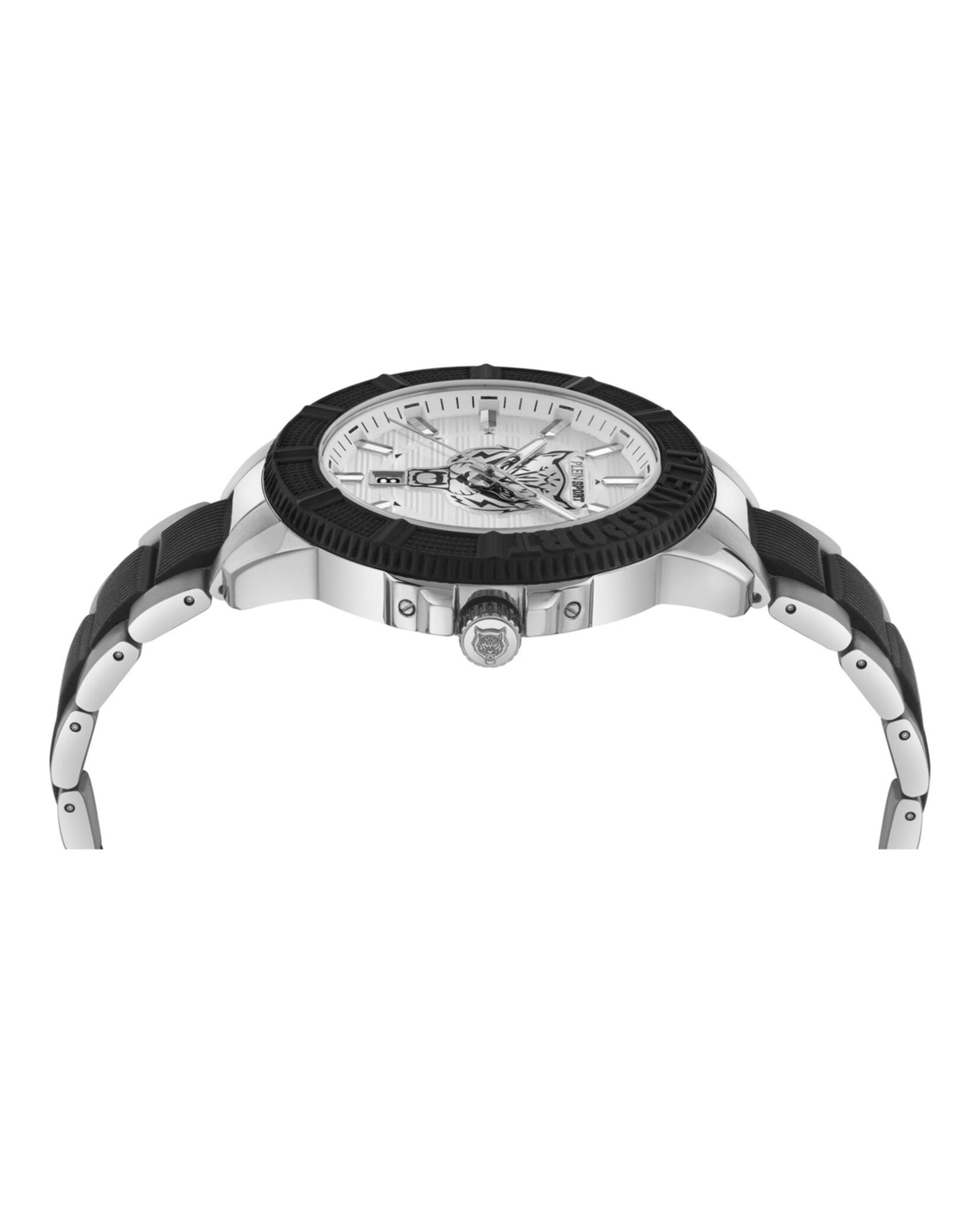 Plein Sport Mens  Two Tone 45mm Bracelet Fashion Watch
