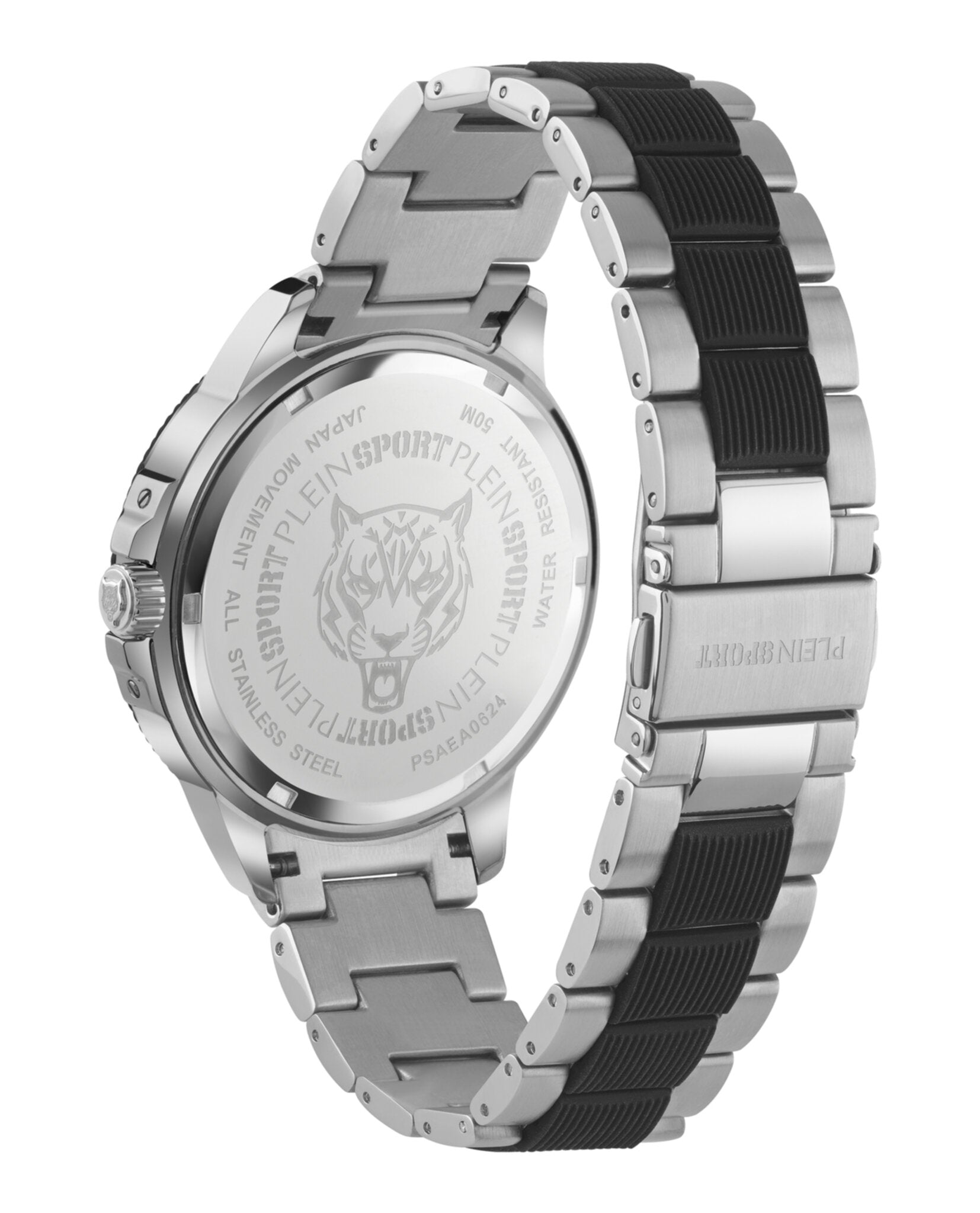 Plein Sport Mens  Two Tone 45mm Bracelet Fashion Watch