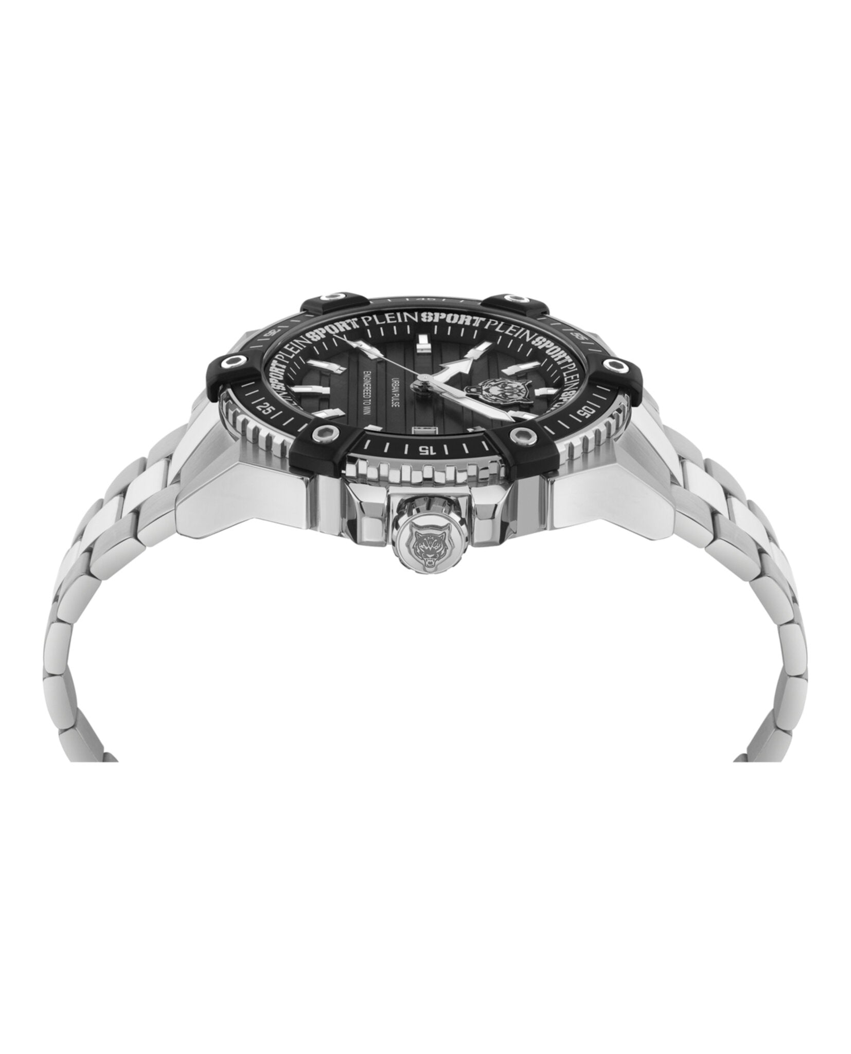 Plein Sport Mens  Stainless Steel 47mm Bracelet Fashion Watch