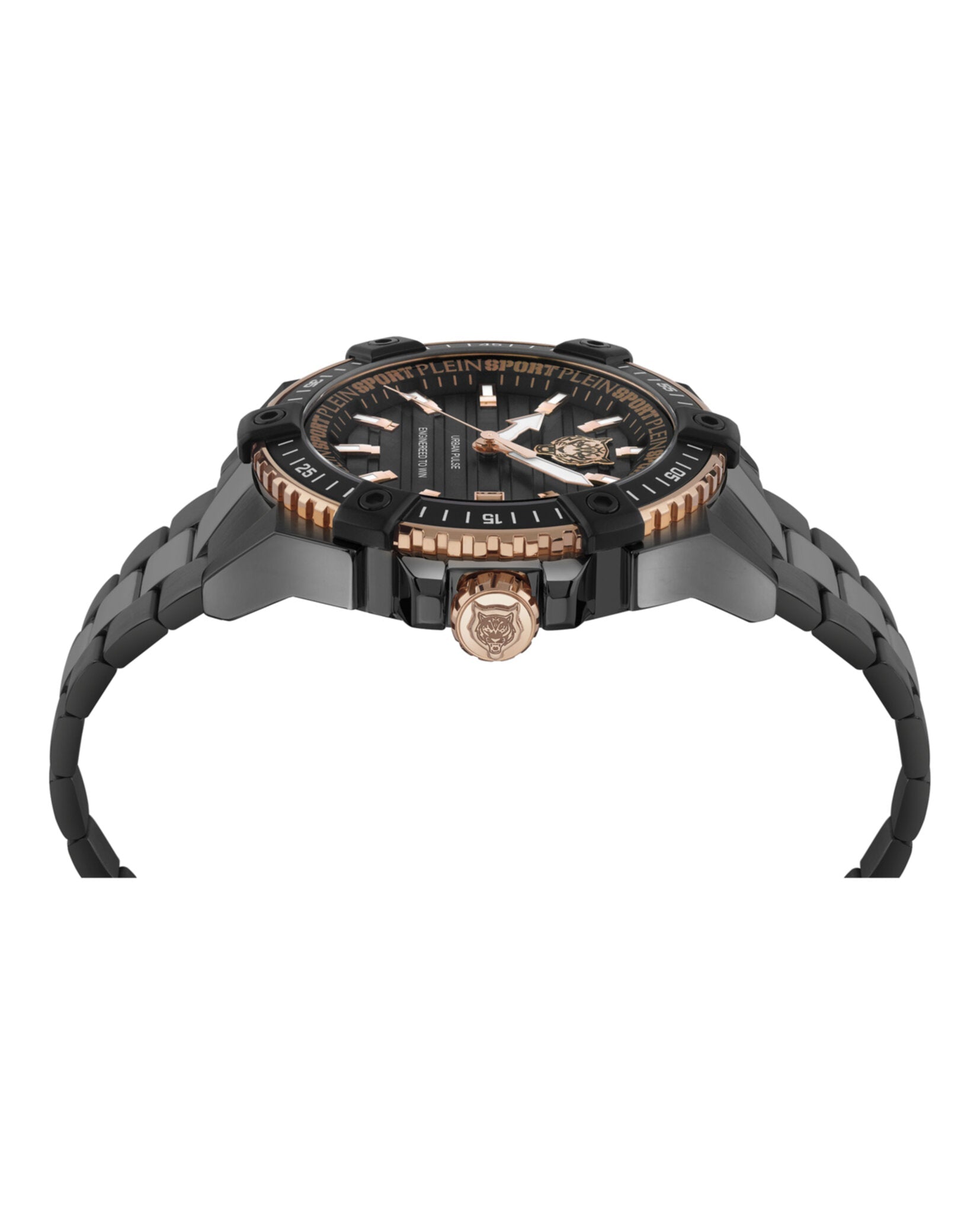 Plein Sport Mens  Black 47mm Bracelet Fashion Watch
