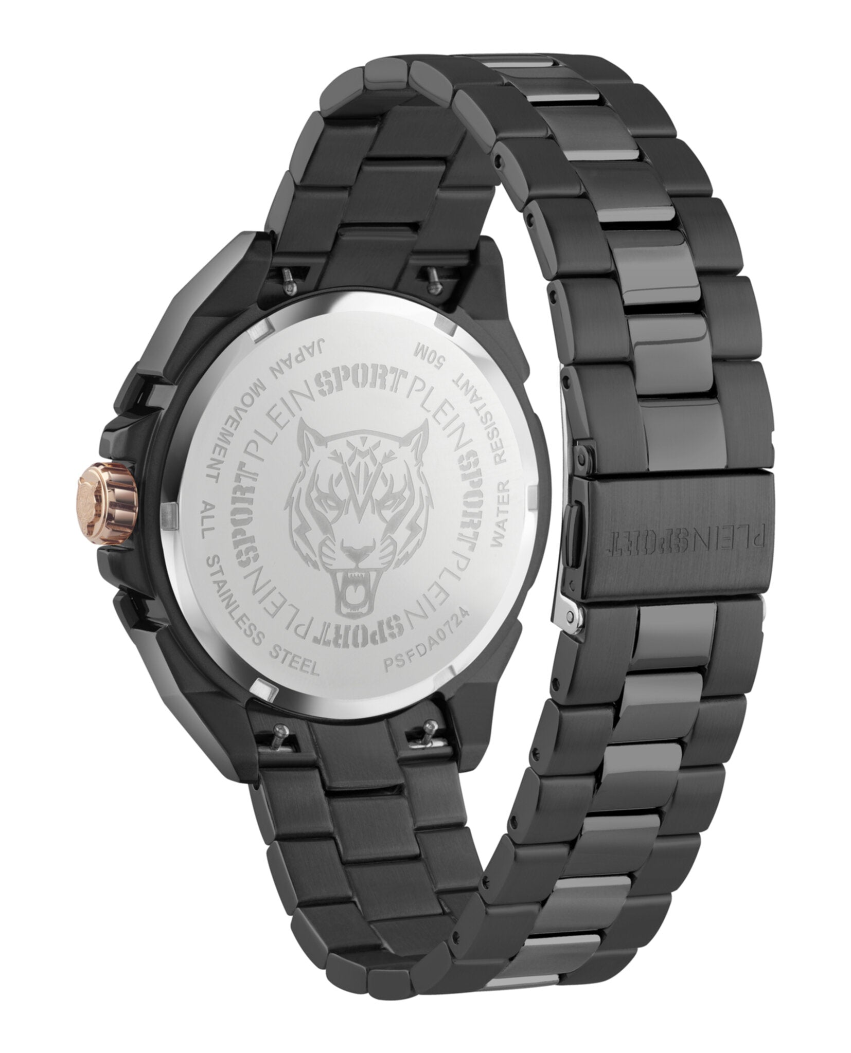 Plein Sport Mens  Black 47mm Bracelet Fashion Watch