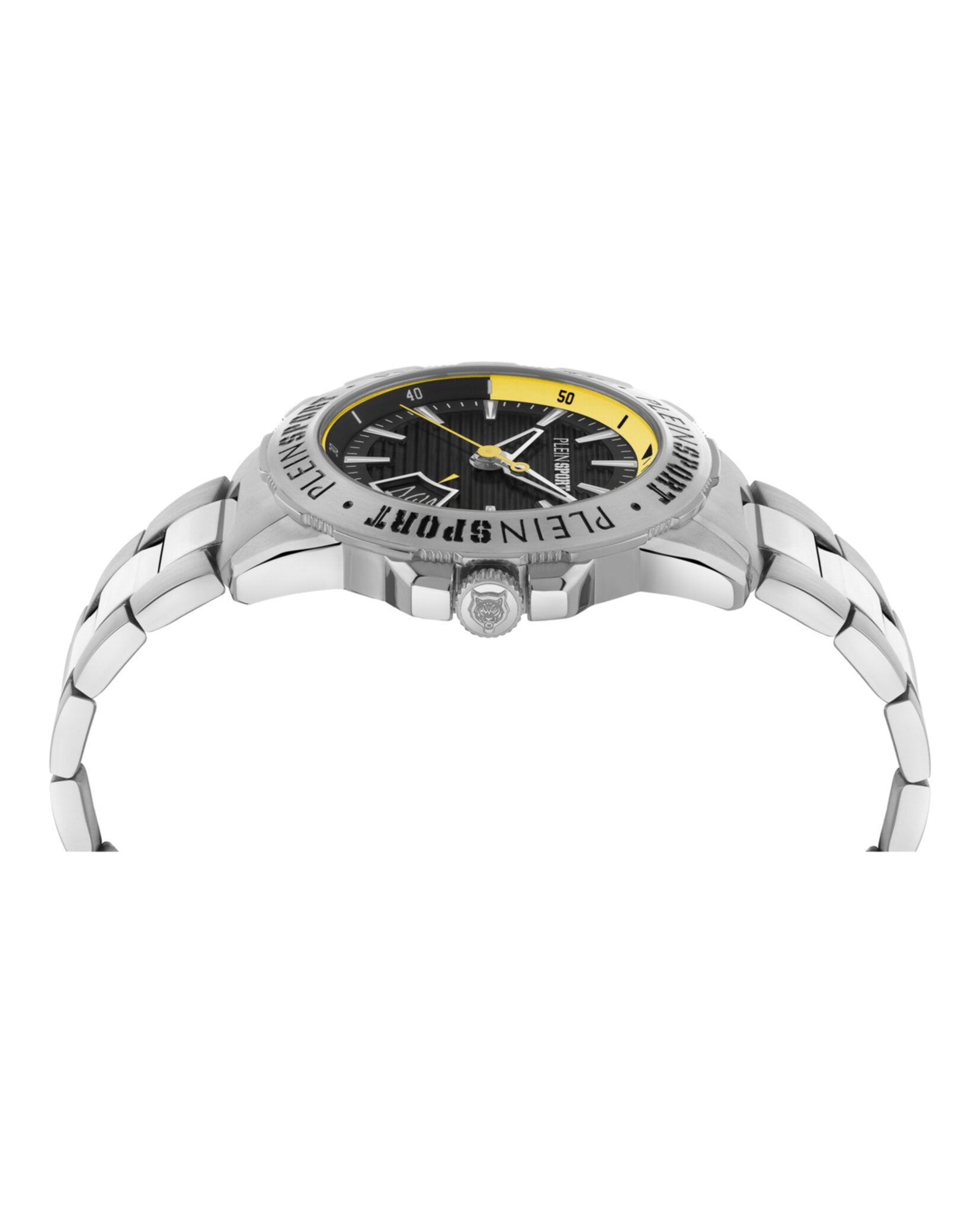 Plein Sport Mens  Stainless Steel 44mm Bracelet Fashion Watch