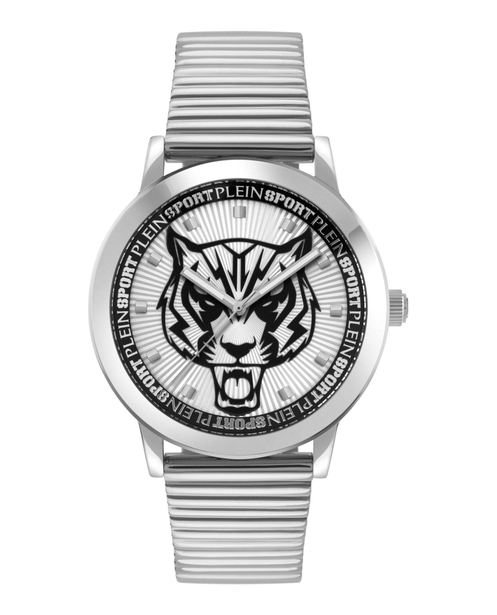 Plein Sport Mens Stainless Steel 44mm Bracelet Fashion Watch Stainless Steel