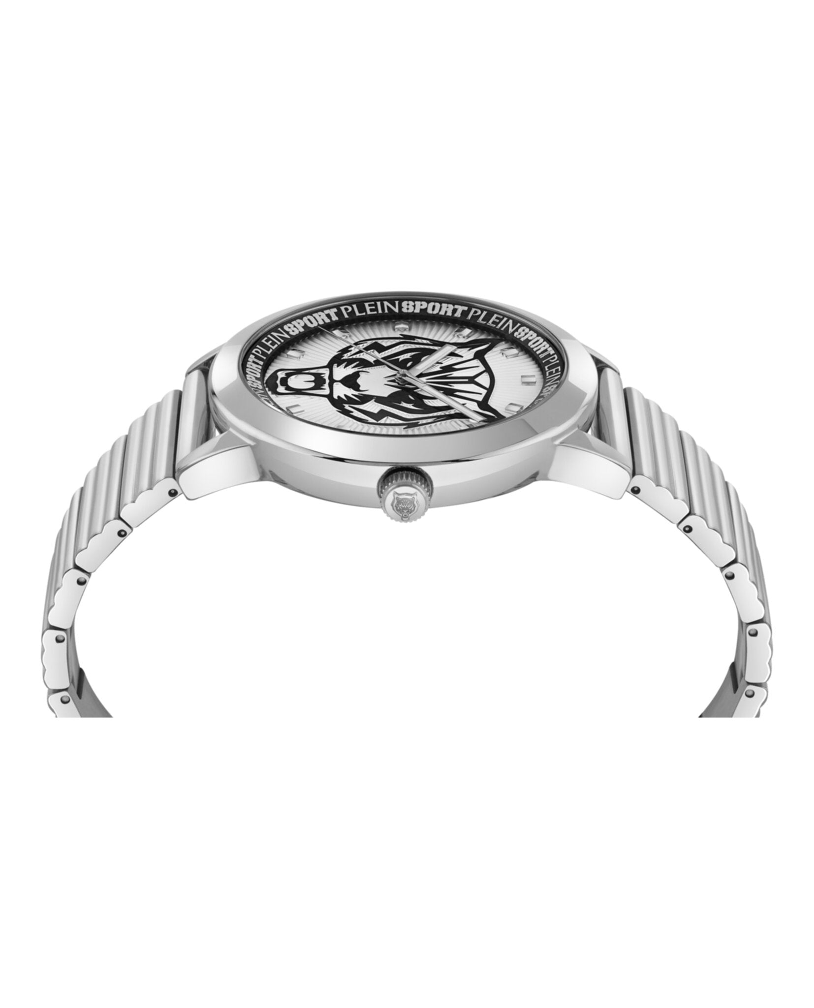 Plein Sport Mens  Stainless Steel 44mm Bracelet Fashion Watch