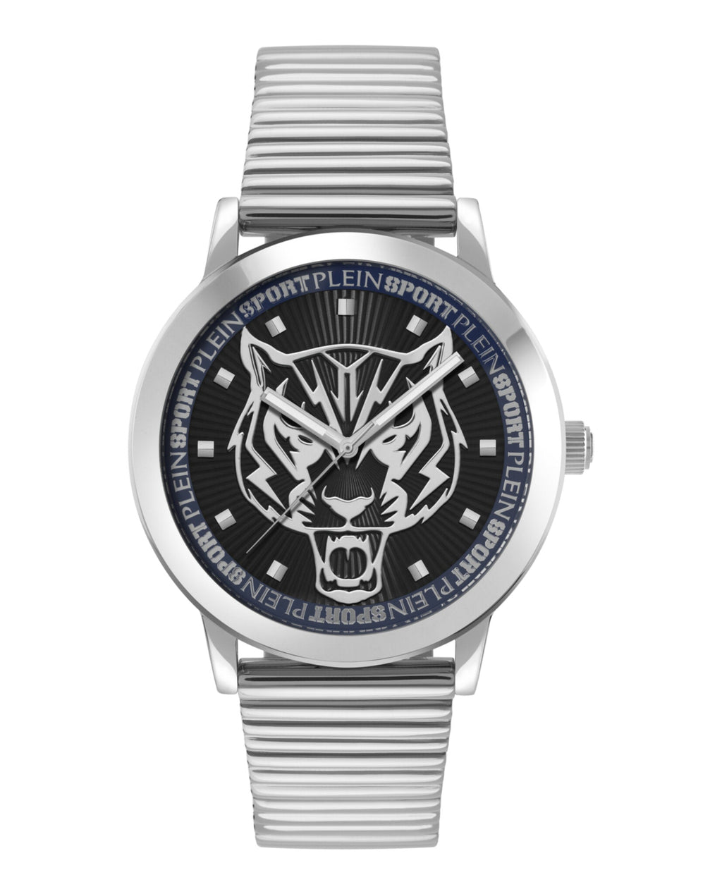 Plein Sport Mens Stainless Steel 44mm Bracelet Fashion Watch Stainless Steel