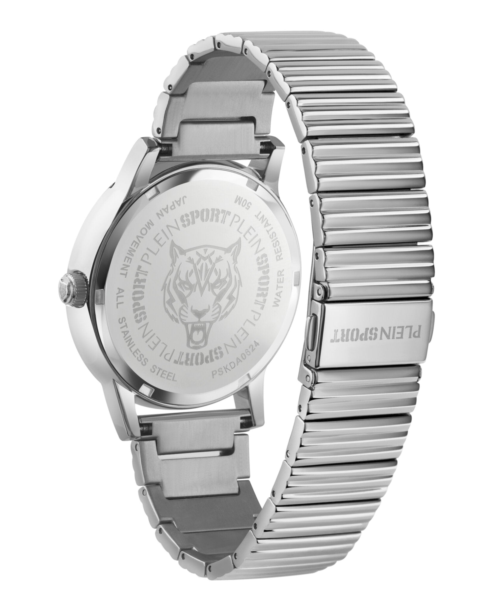 Plein Sport Mens  Stainless Steel 44mm Bracelet Fashion Watch