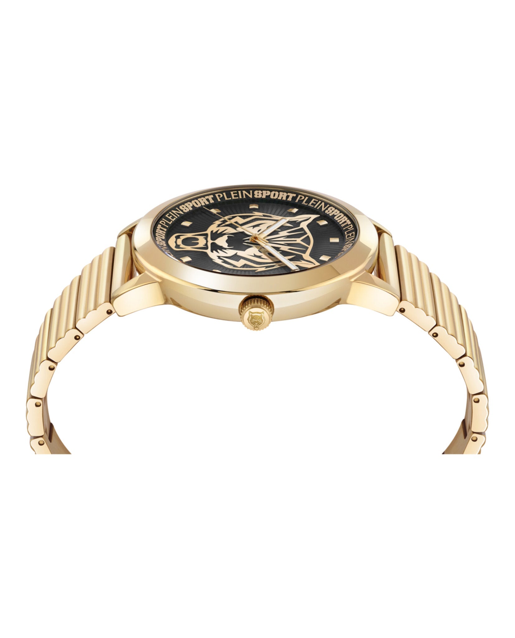 Plein Sport Mens  Gold 44mm Bracelet Fashion Watch