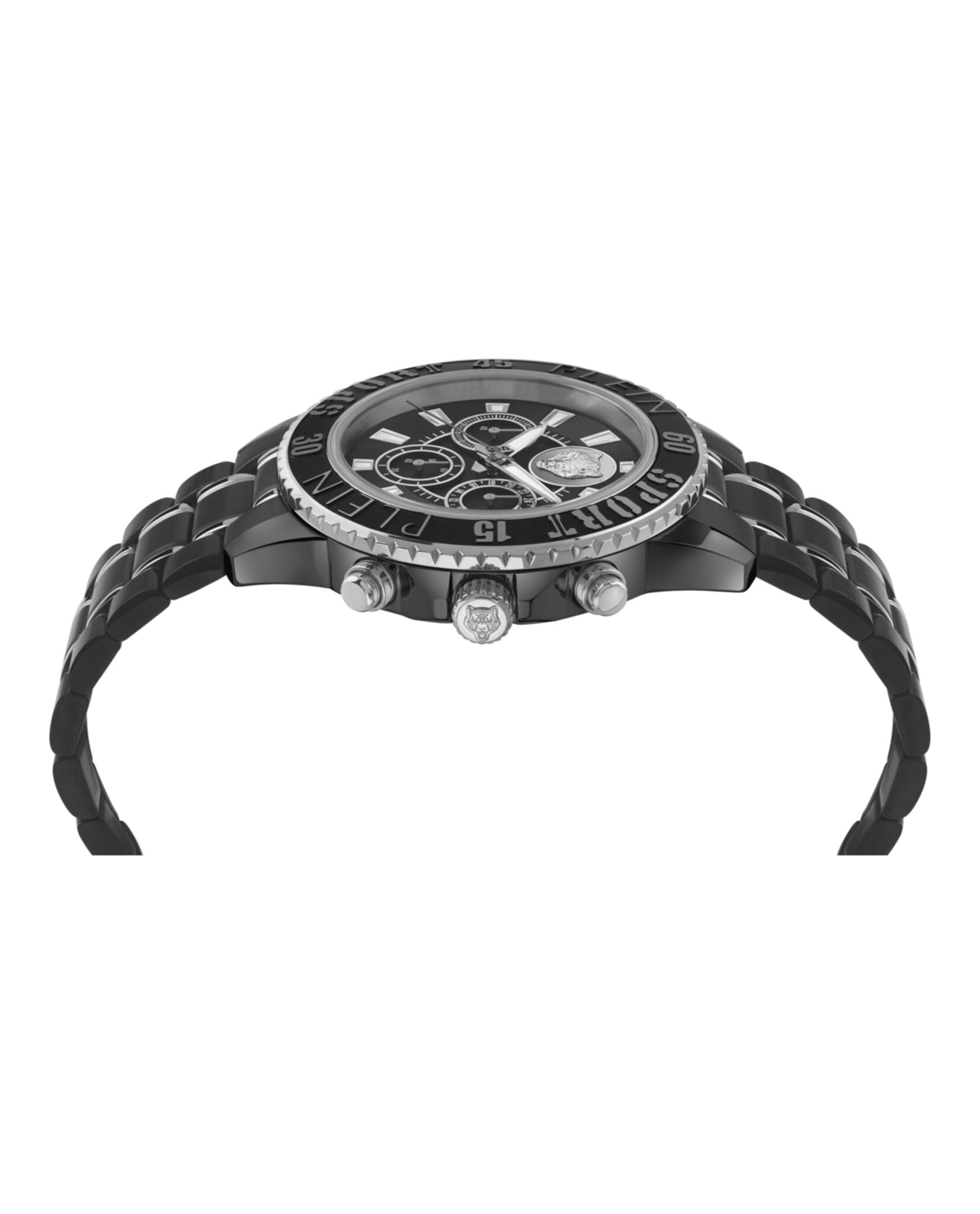 Plein Sport Mens  Two Tone 44mm Bracelet Fashion Watch