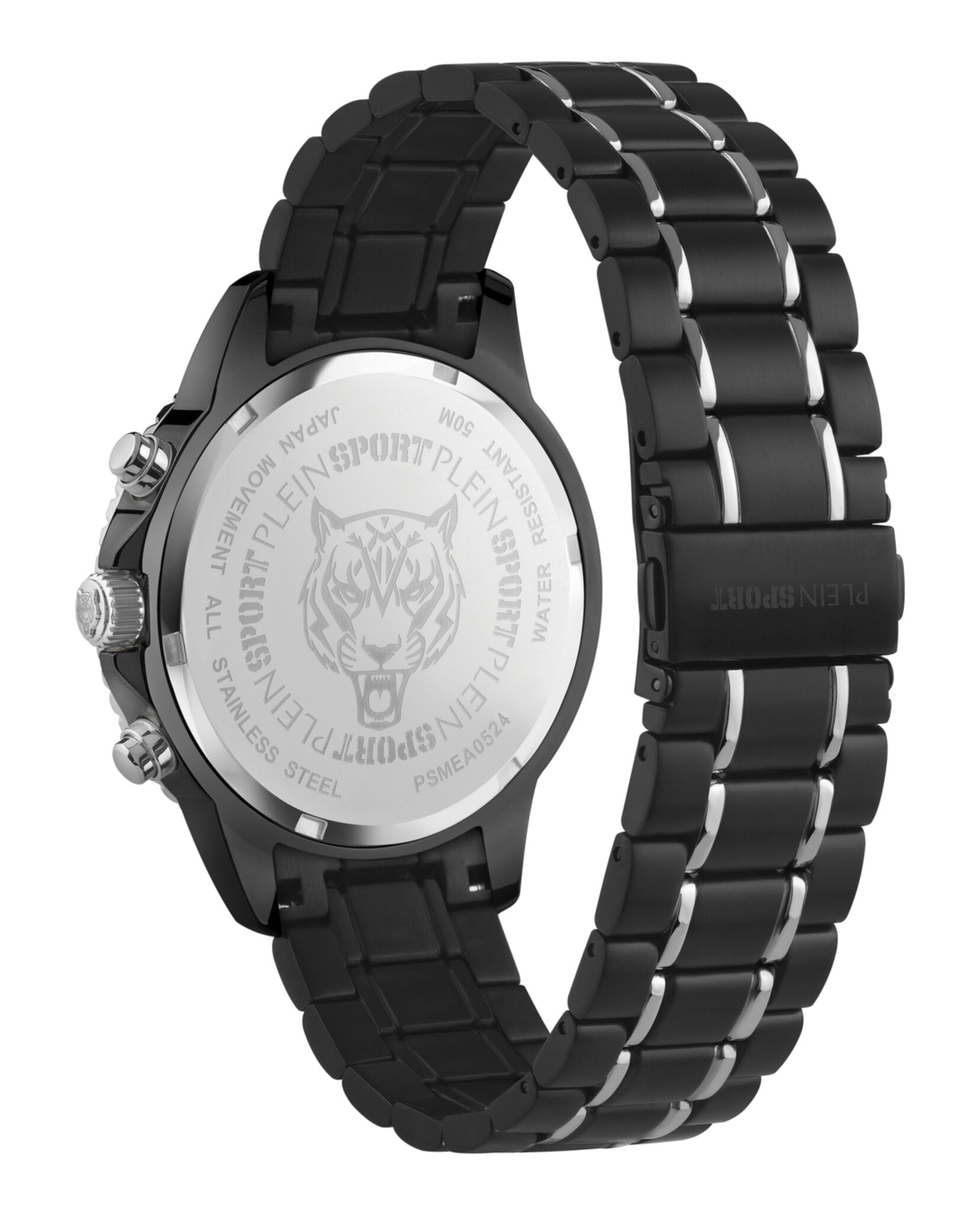 Plein Sport Mens  Two Tone 44mm Bracelet Fashion Watch