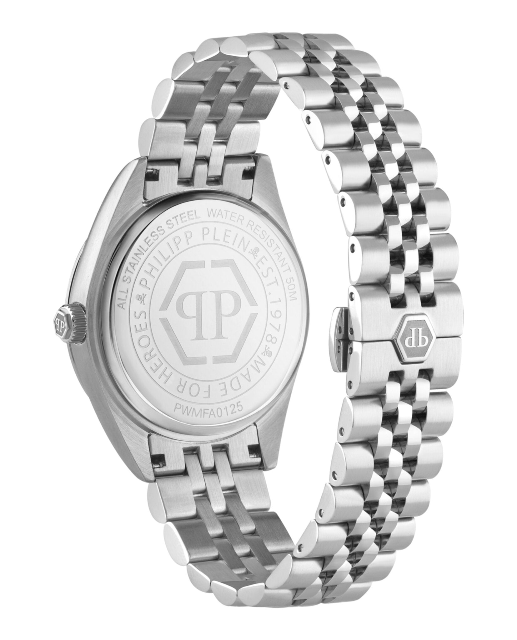 Philipp Plein Mens  Stainless Steel 41mm Bracelet Fashion Watch