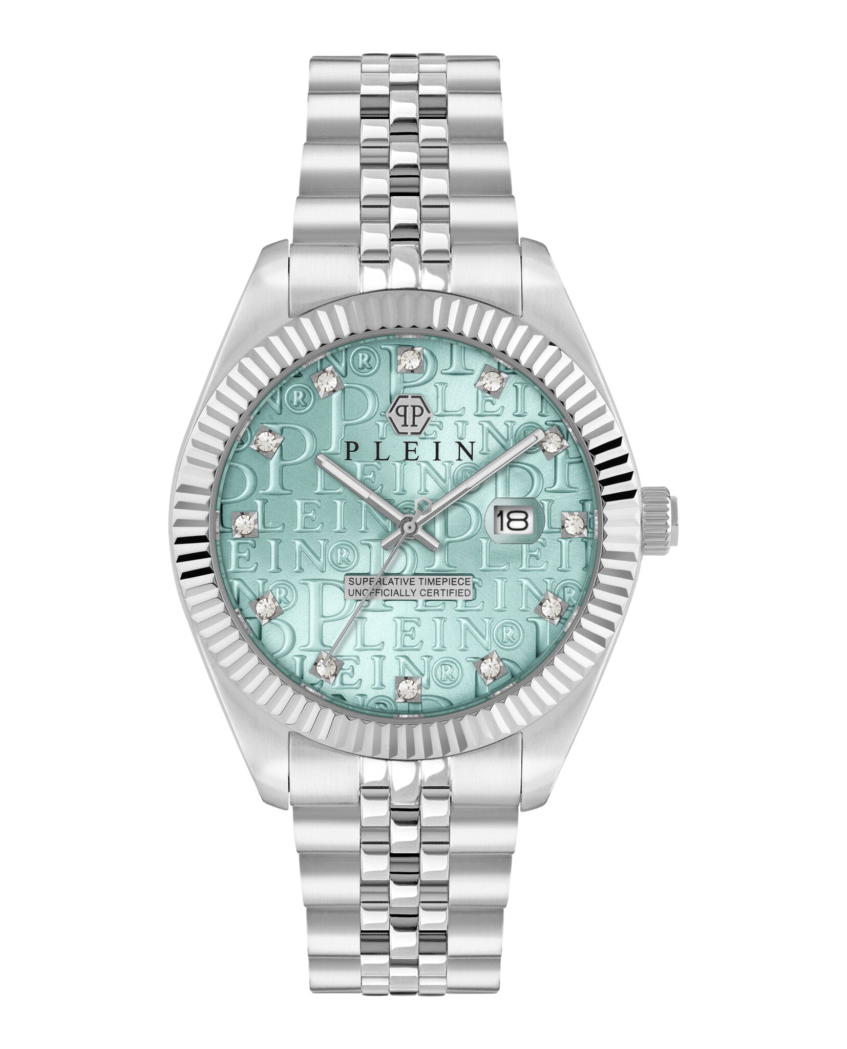 Philipp Plein Mens Stainless Steel 41mm Bracelet Fashion Watch Stainless Steel