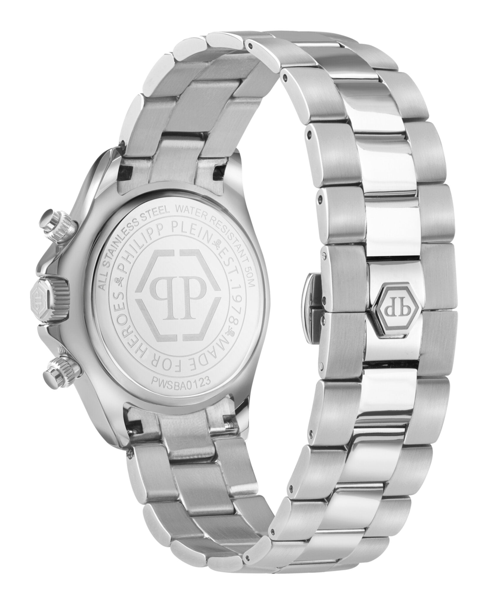 Philipp Plein Womens Nobile Stainless Steel 38mm Bracelet Fashion Watch