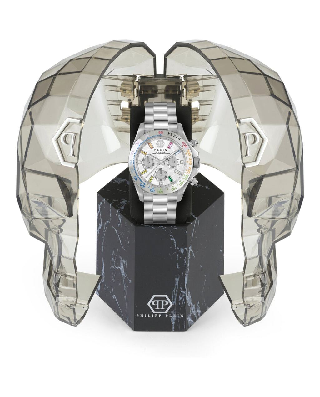 Philipp Plein Womens Nobile Stainless Steel 38mm Bracelet Fashion Watch