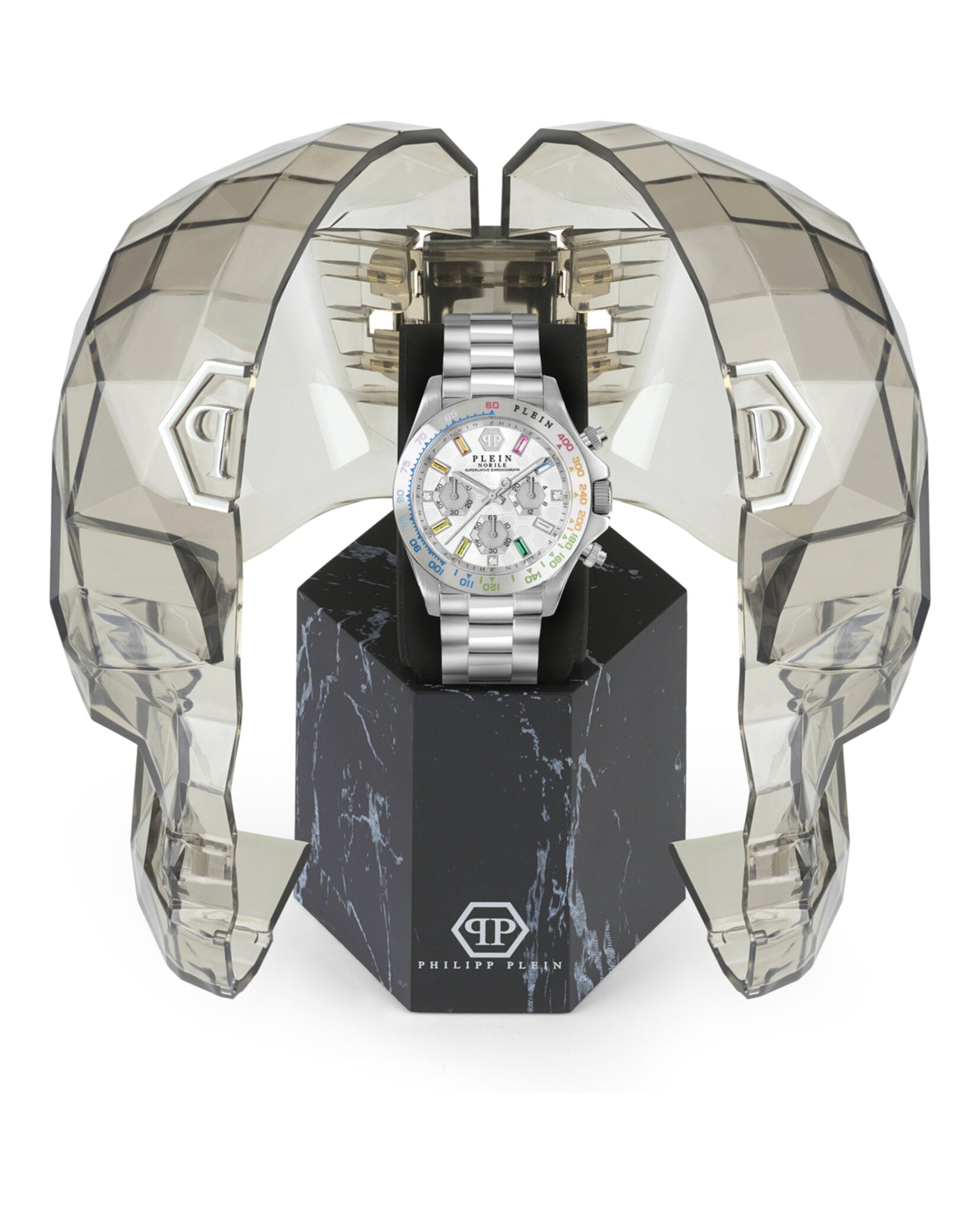 Philipp Plein Womens Nobile Stainless Steel 38mm Bracelet Fashion Watch