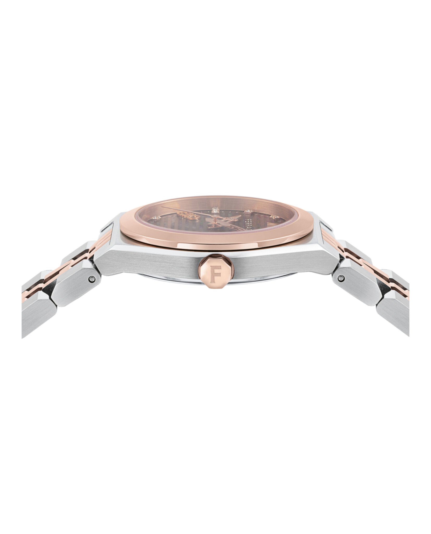 Ferragamo Womens  Two Tone 28mm Bracelet Fashion Watch