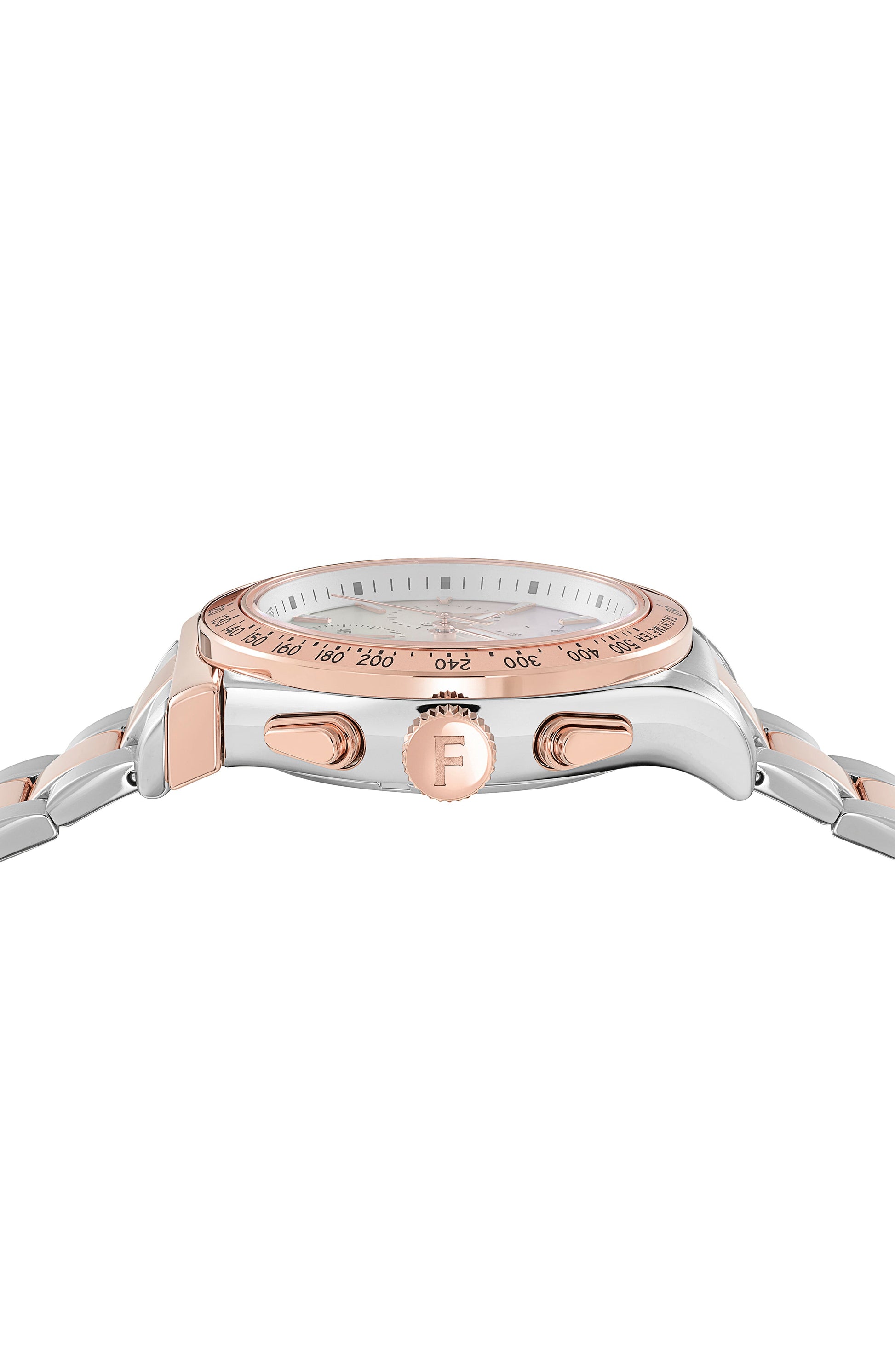 Ferragamo Womens Ferragamo 1927 Two Tone 38mm Bracelet Fashion Watch