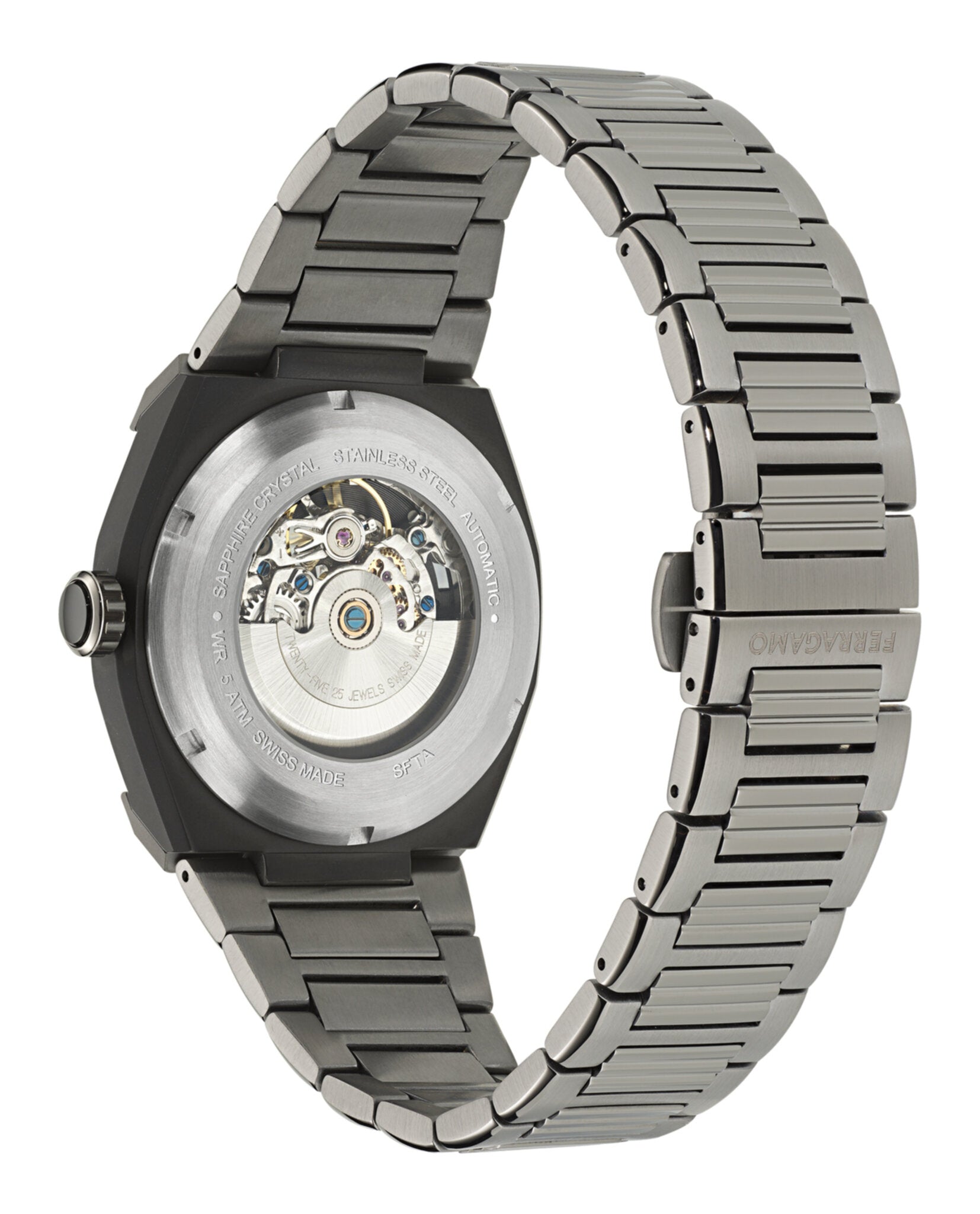 Ferragamo Mens  Gun 43mm Bracelet Fashion Watch