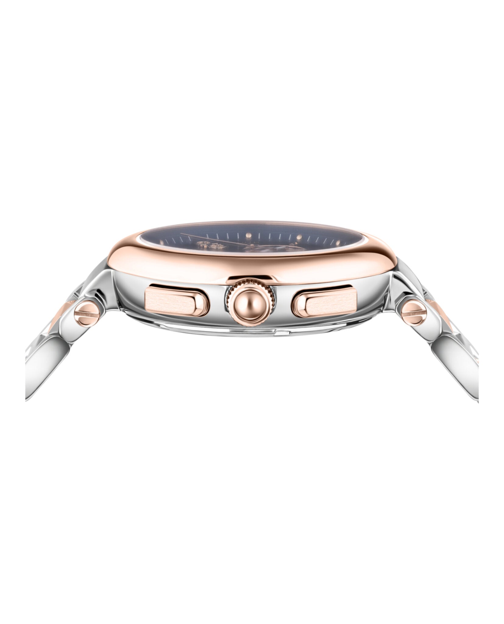 Ferragamo Womens Ferragamo Legacy Two Tone 40mm Bracelet Fashion Watch