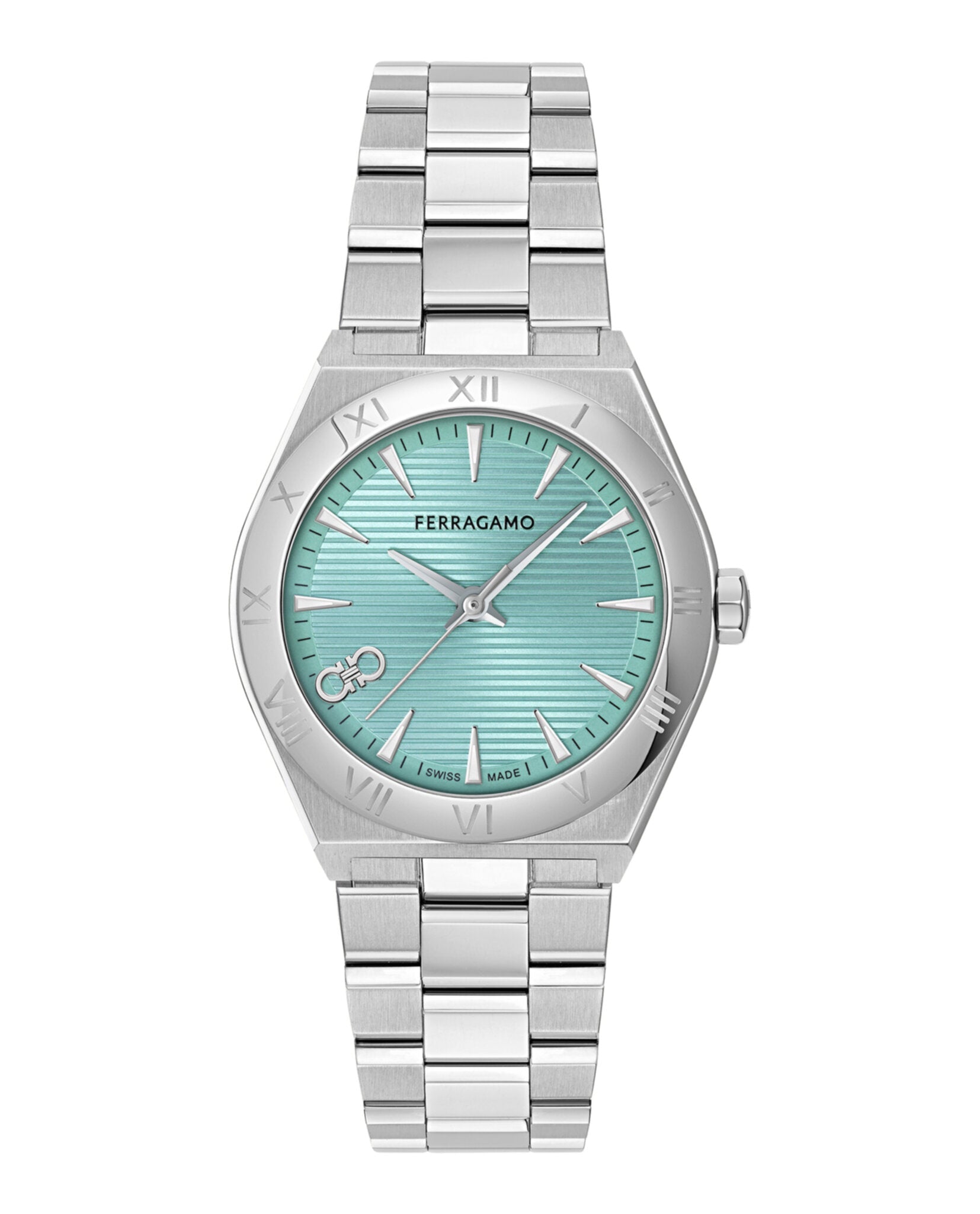 Ferragamo Womens Stainless Steel 35mm Bracelet Fashion Watch Stainless Steel