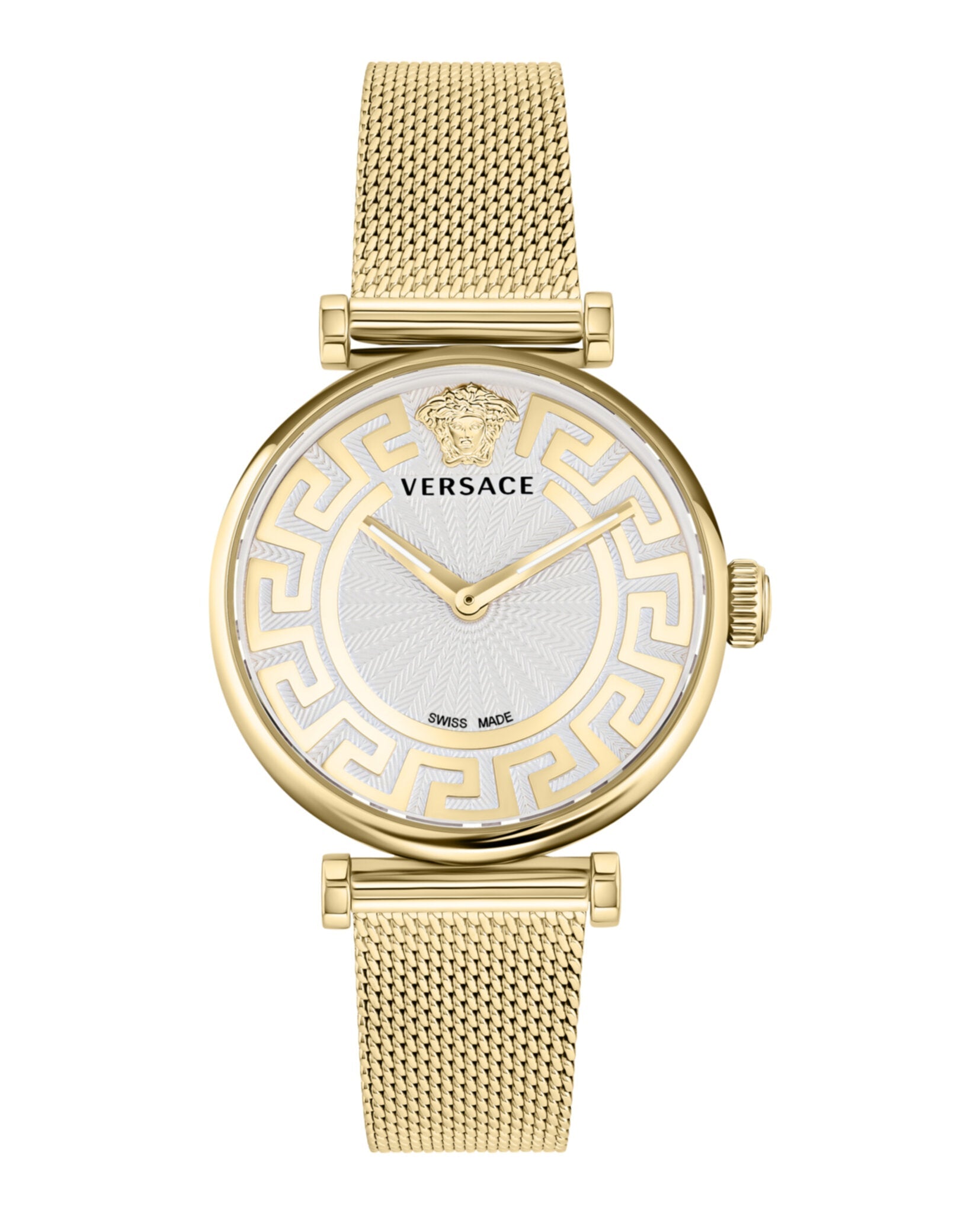 Versace Womens Greca Chic Gold 35mm Bracelet Fashion Watch