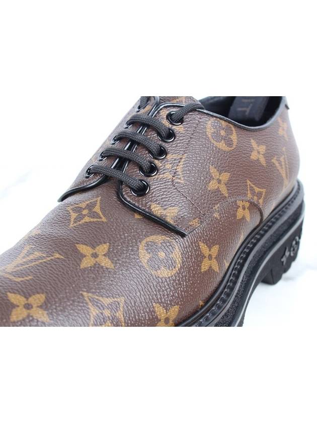 Louis Vuitton LV Black Ice Monogram Derby Shoes 6 5 255