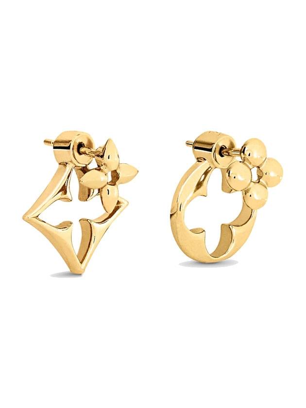Louis Vuitton Flowergram Earrings Gold