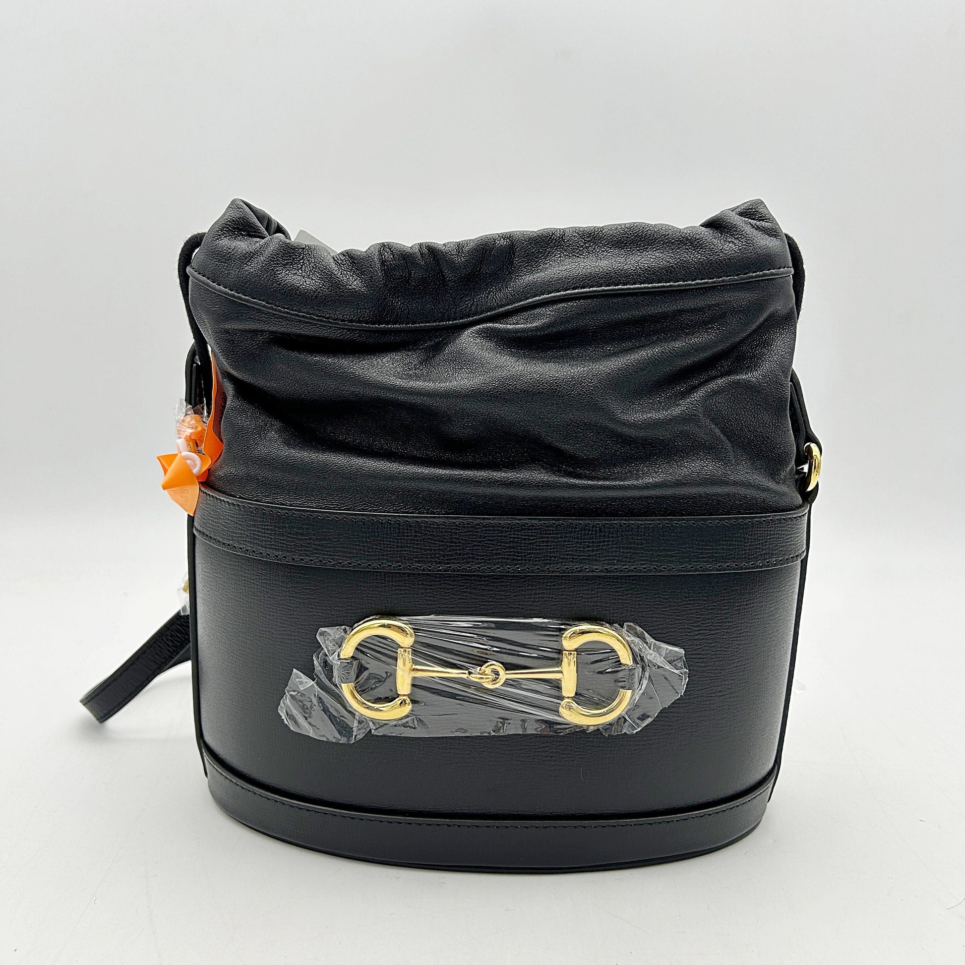 Gucci 1955 Horsebit Drawstring Bucket Bag - Black Crossbody Bags, Handbags 2505092219