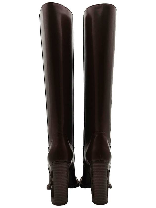 Fendi Fendi brown baguette cut leather long boots 38