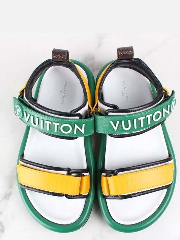 Louis Vuitton Full pillow comfort sandals 35 5 225