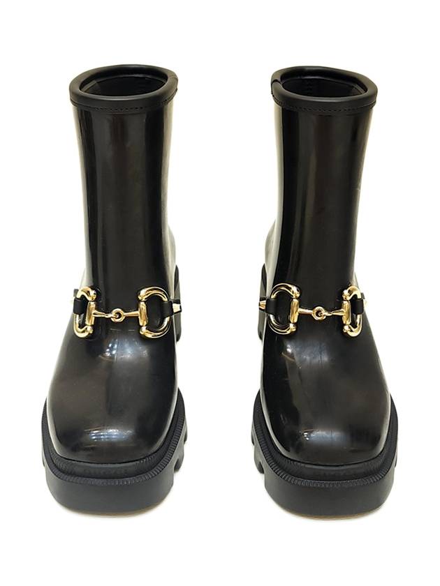 Gucci Women's Horsebit Ankle Chelsea Boots Black