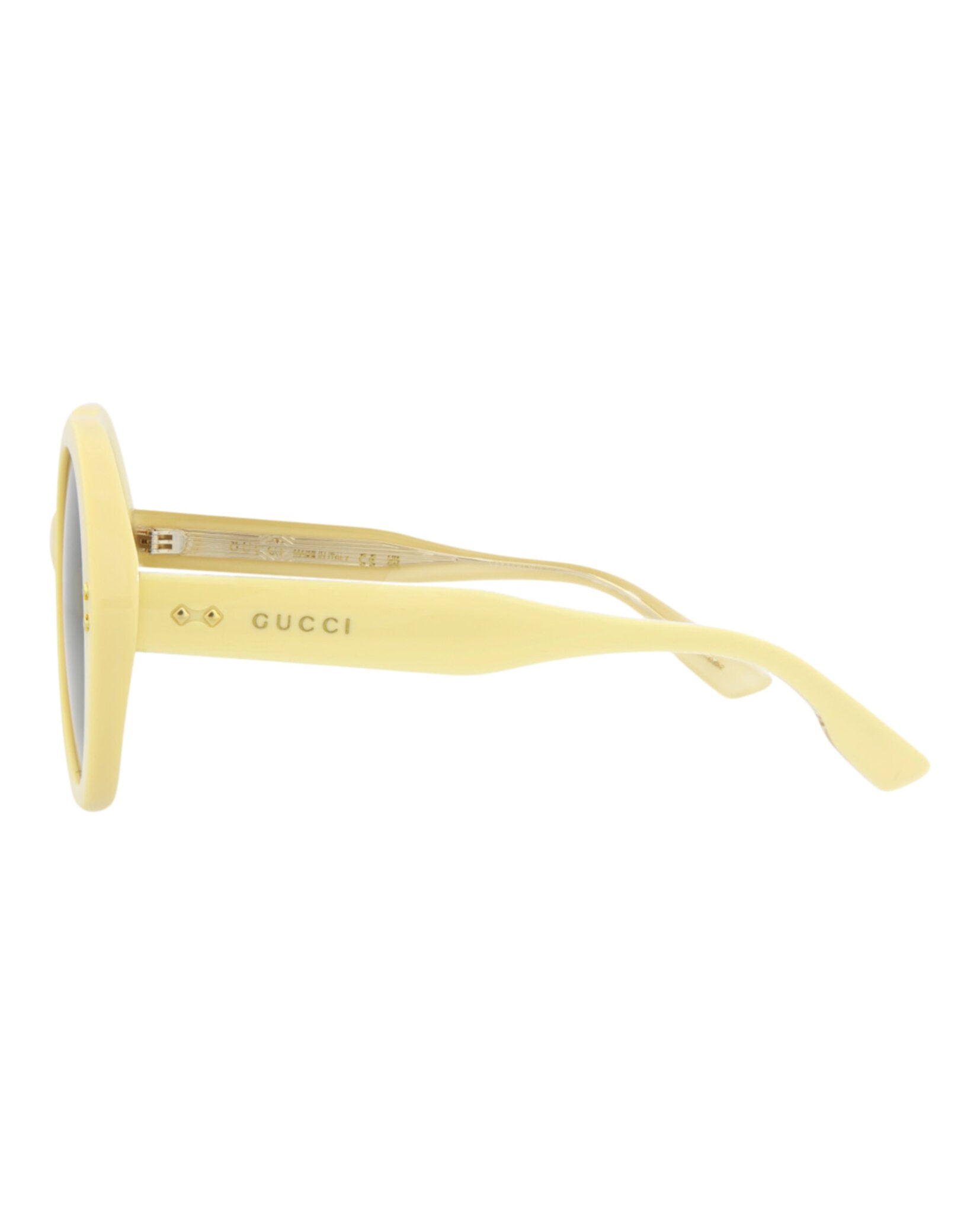 Gucci Round-Acetate Frame Sunglasses