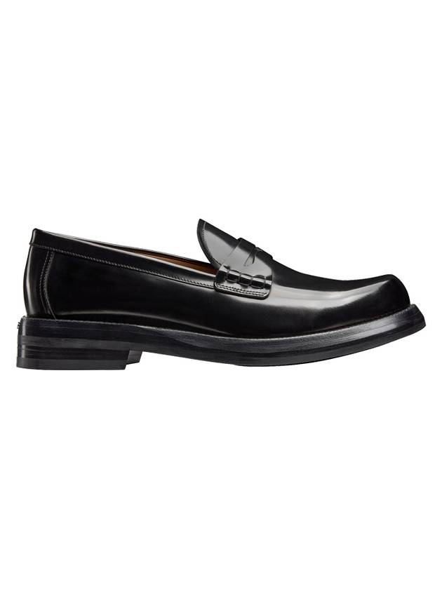Christian Dior Carlo Polished Calfskin Loafers Black
