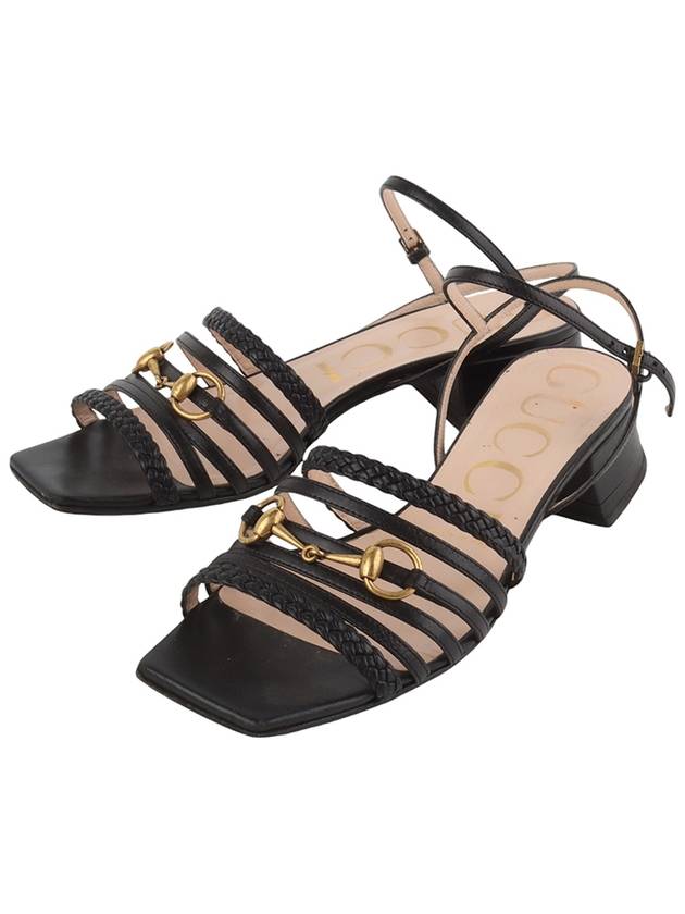 Gucci 645404 Horsebit heel sandals 36 1 2 size 33711Y
