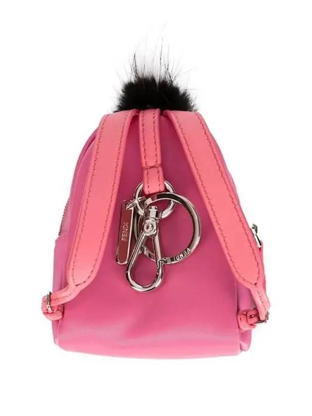 Fendi Bug Backpack Key Holder Pink
