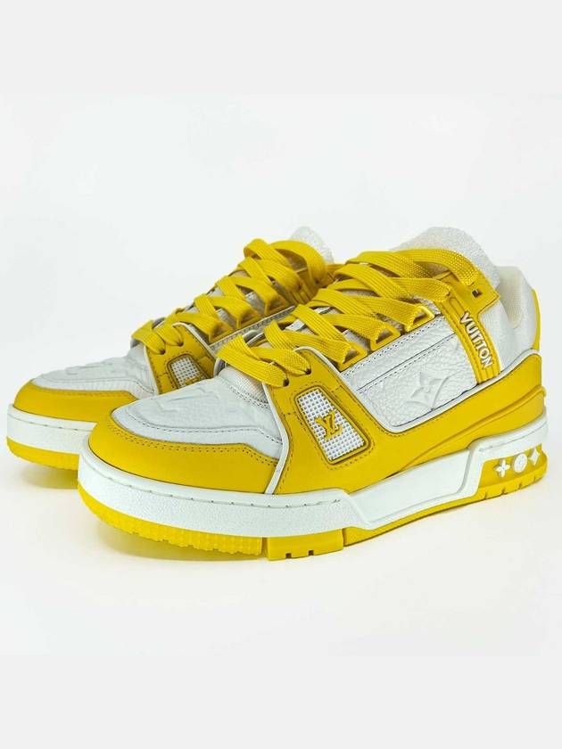 Louis Vuitton LV Trainer Low Top Sneakers White Yellow