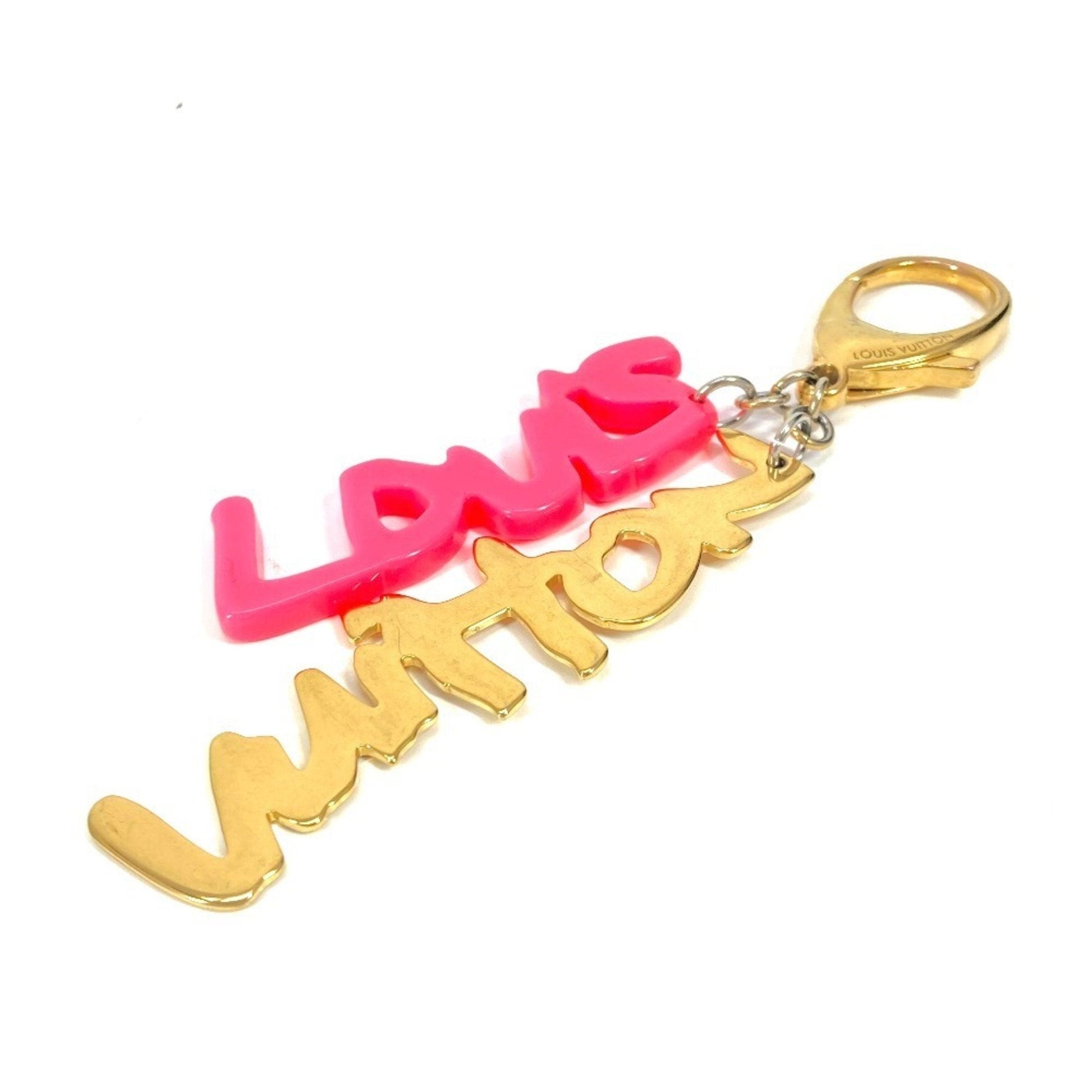 Louis Vuitton gold pink Metal Keyring