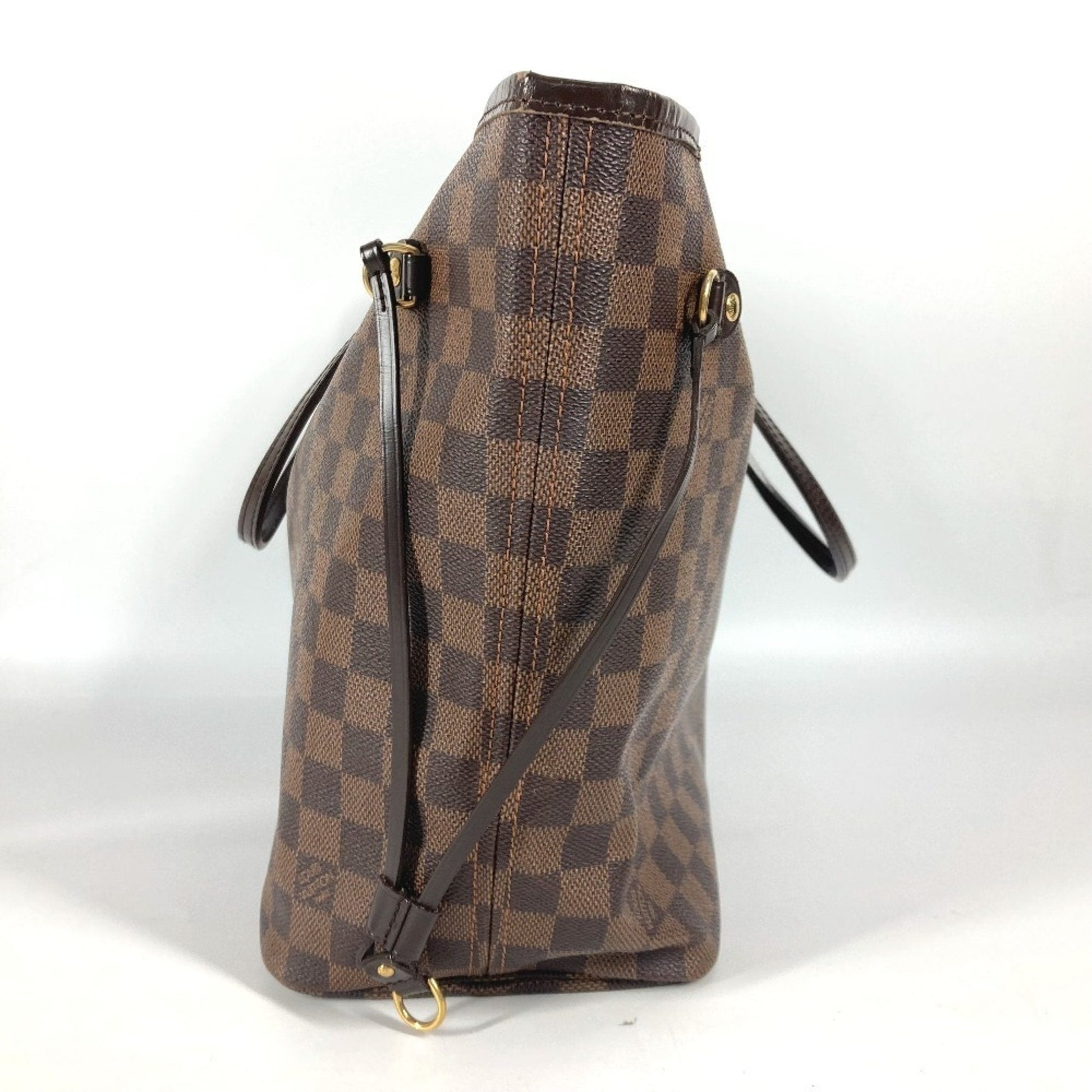 Louis Vuitton Damier Ebene Damier Canvas Shoulder Bag Tote Bag