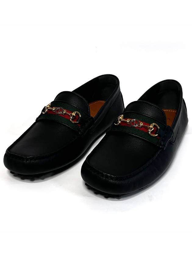 Gucci Web Horsebit Driving Shoes Black