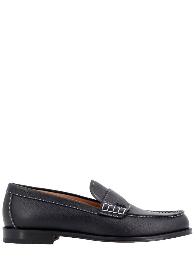 Christian Dior Granville Grained Calfskin Loafers Black