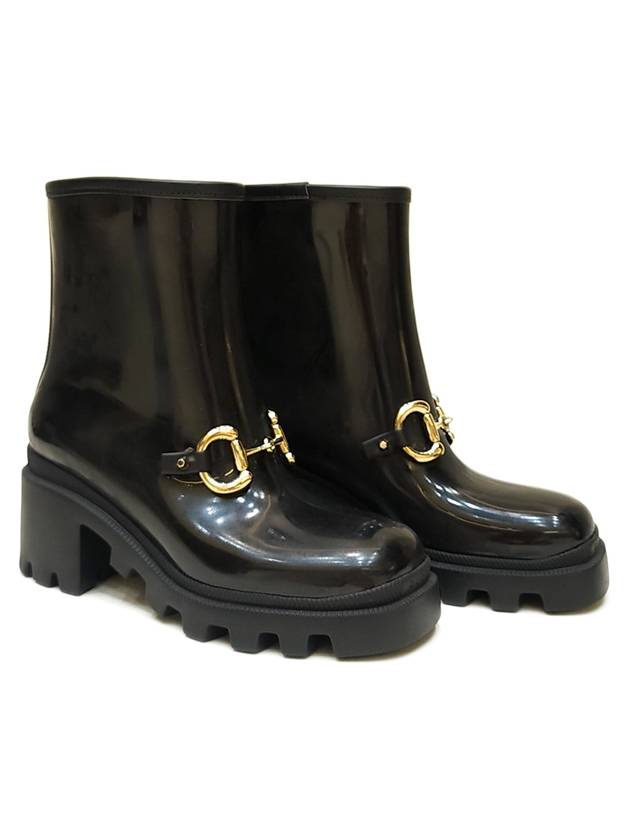 Gucci Women's Horsebit Ankle Chelsea Boots Black