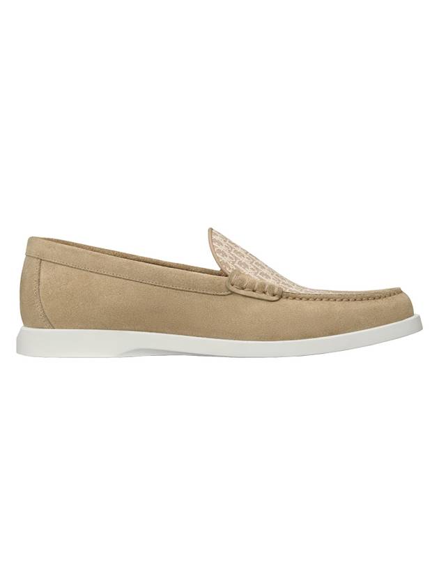 Christian Dior Granville Oblique Jacquard Suede Loafer Beige